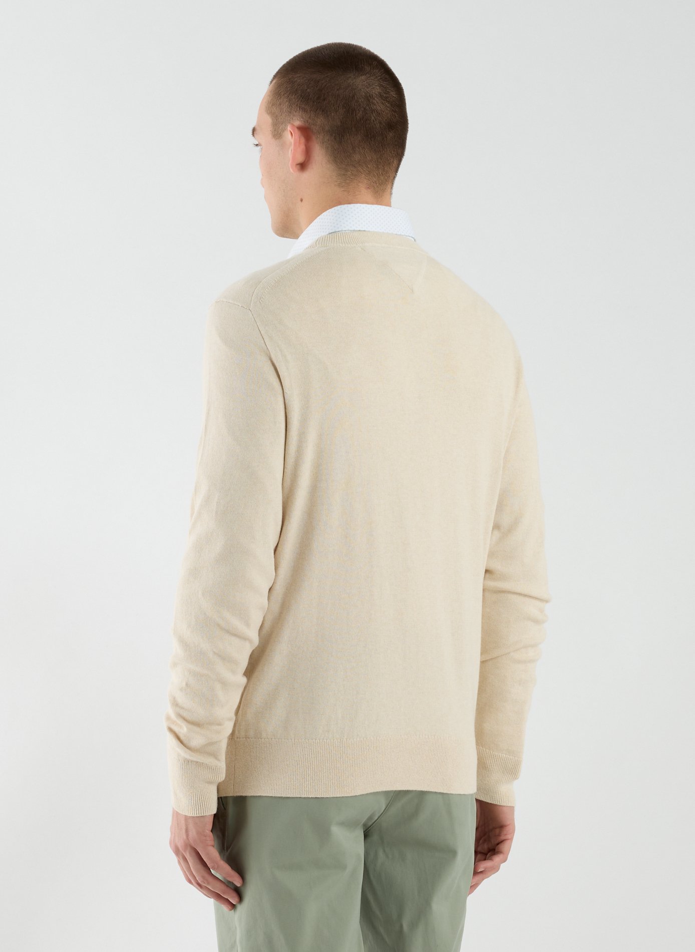 Cotton cable knit jumper TOMMY HILFIGER Beige