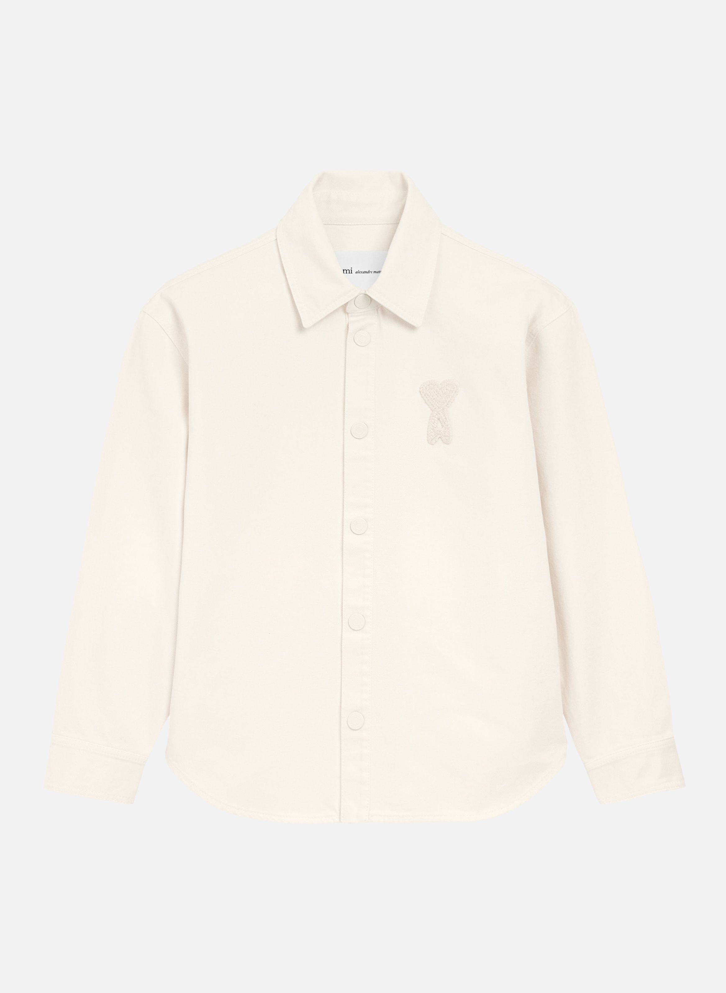 Surchemise ami de coeur en crochet unisexe en coton AMI PARIS Blanc