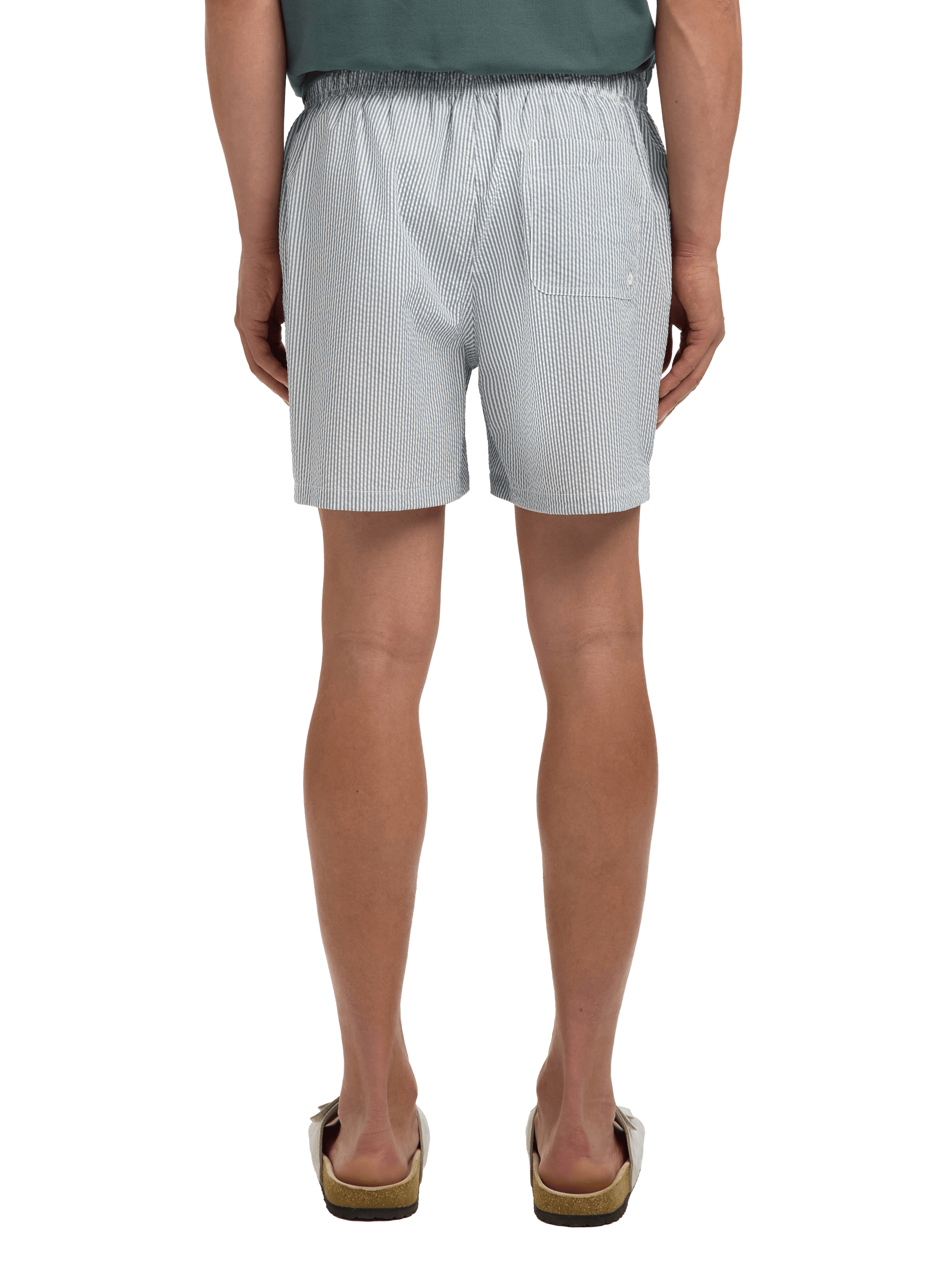 Striped swim shorts SELECTED Blue