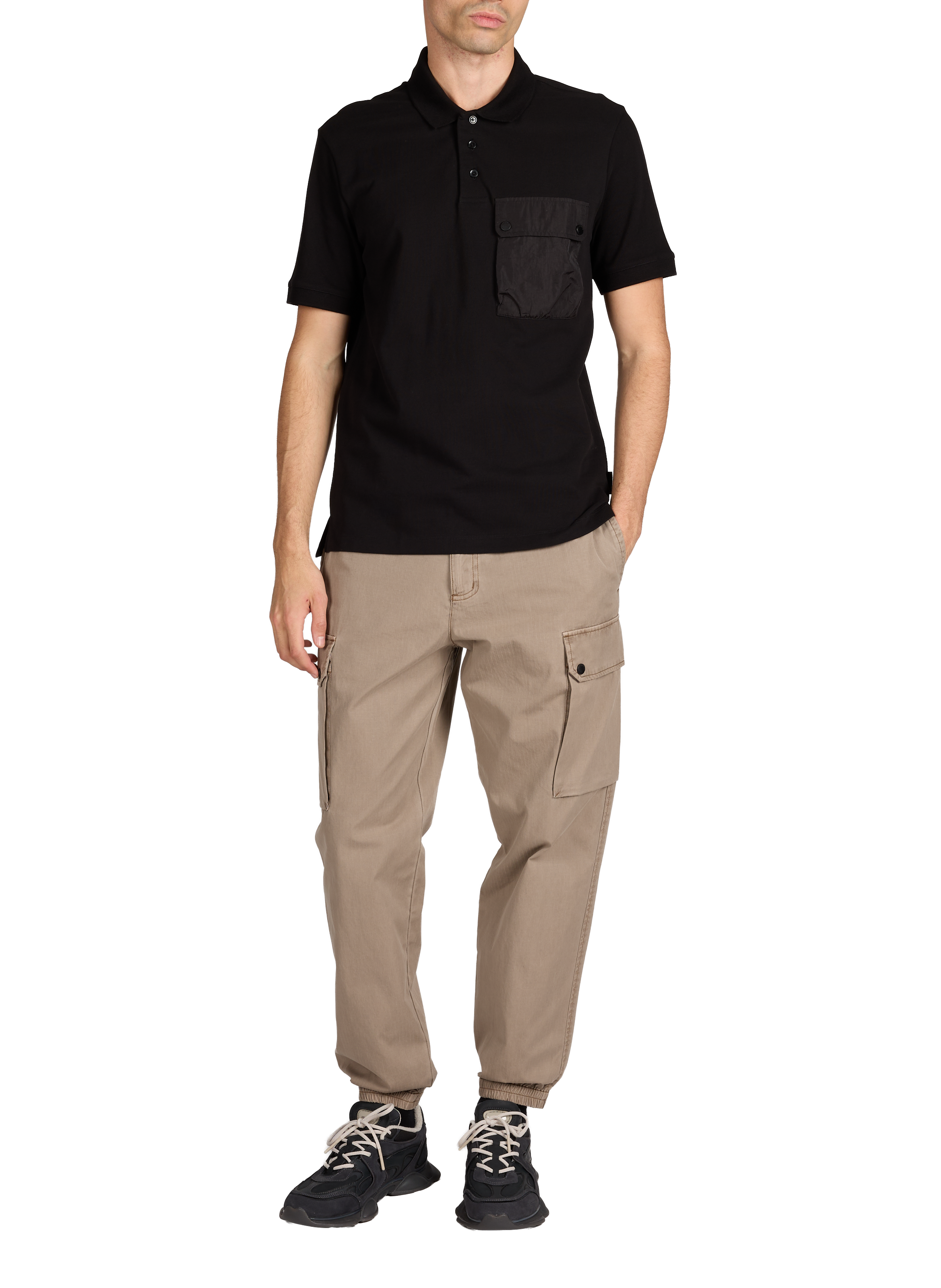 Polo en coton ARMANI EXCHANGE Noir