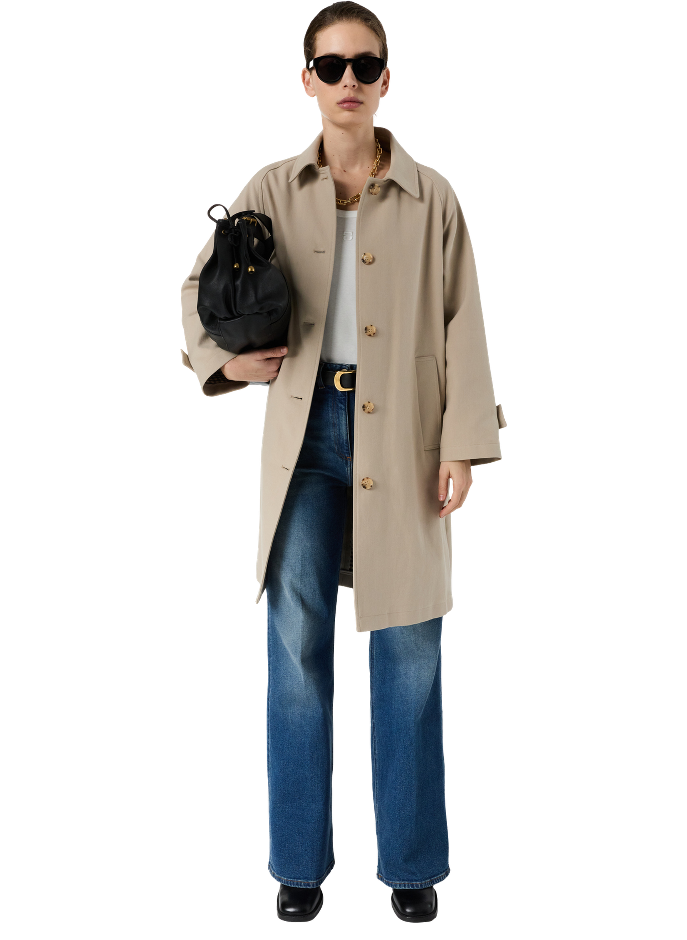 Trench droit en coton - parisa GERARD DAREL Beige