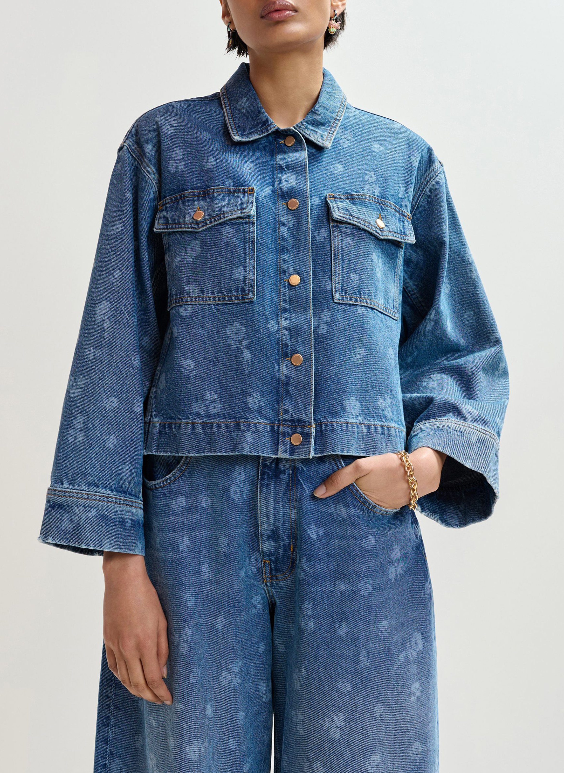 Veste col classique en coton Jass ESSENTIEL ANTWERP Bleu