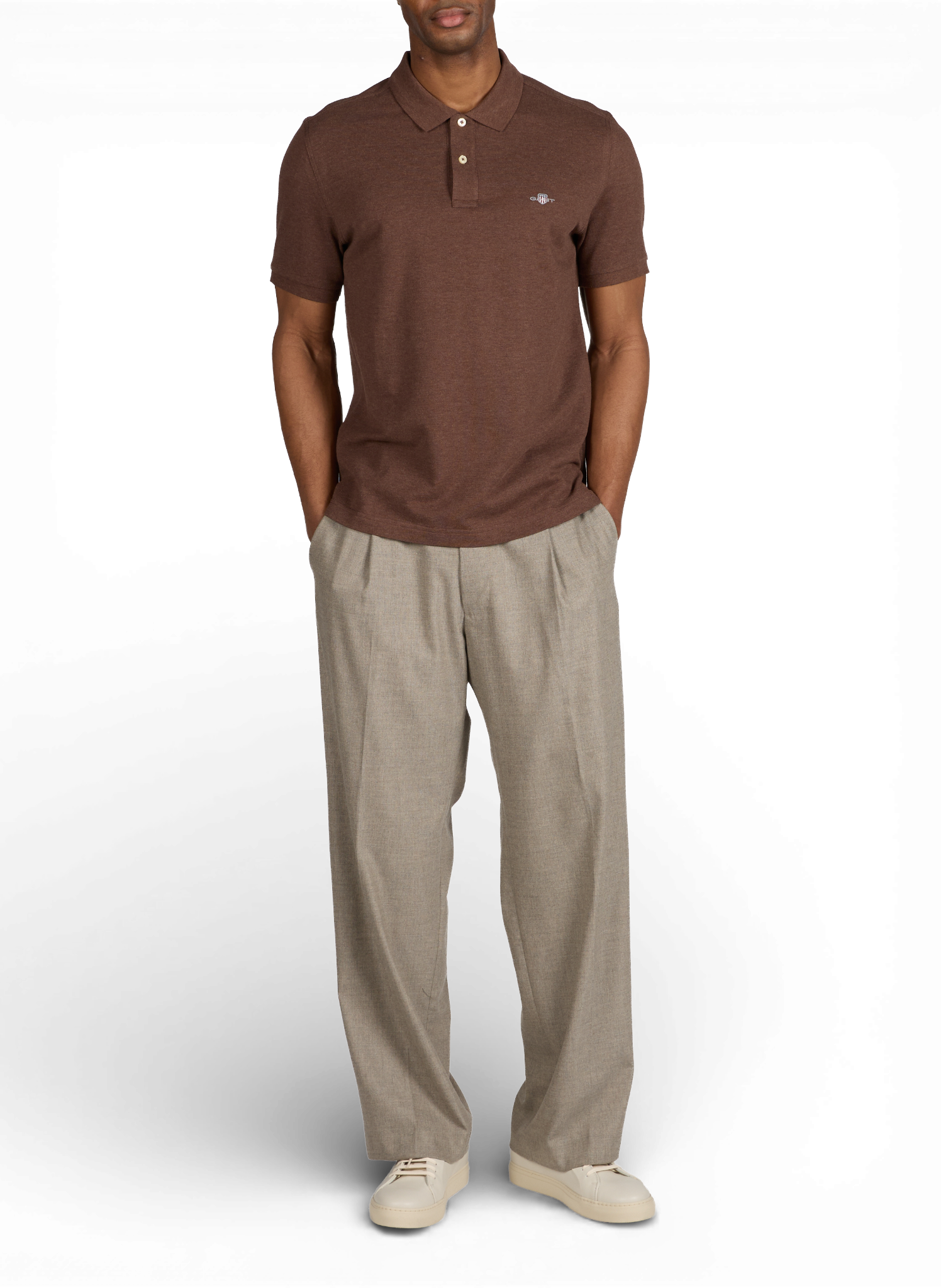  Cotton polo shirt  GANT Brown