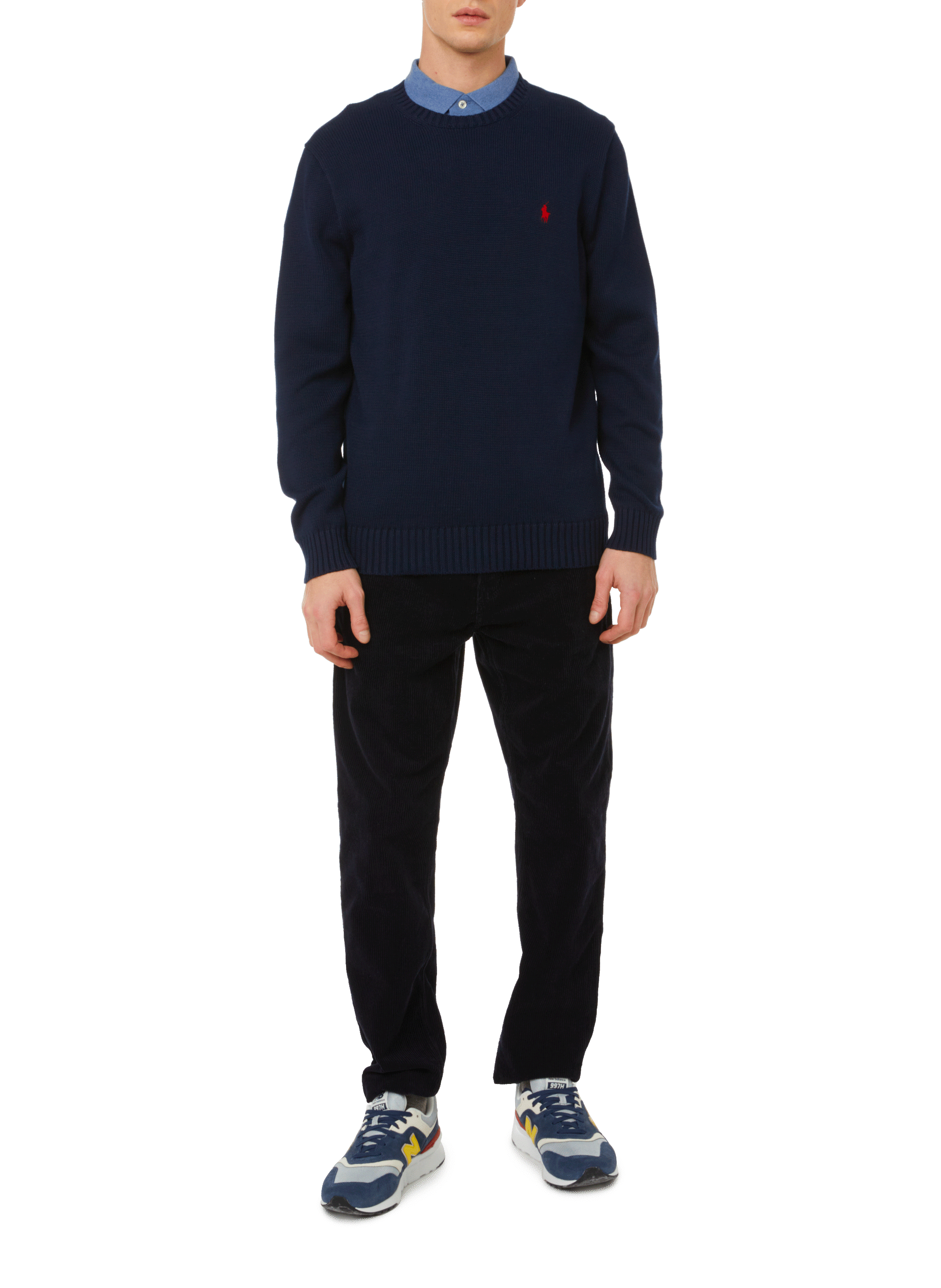 Straight cotton knit jumper POLO RALPH LAUREN Blue