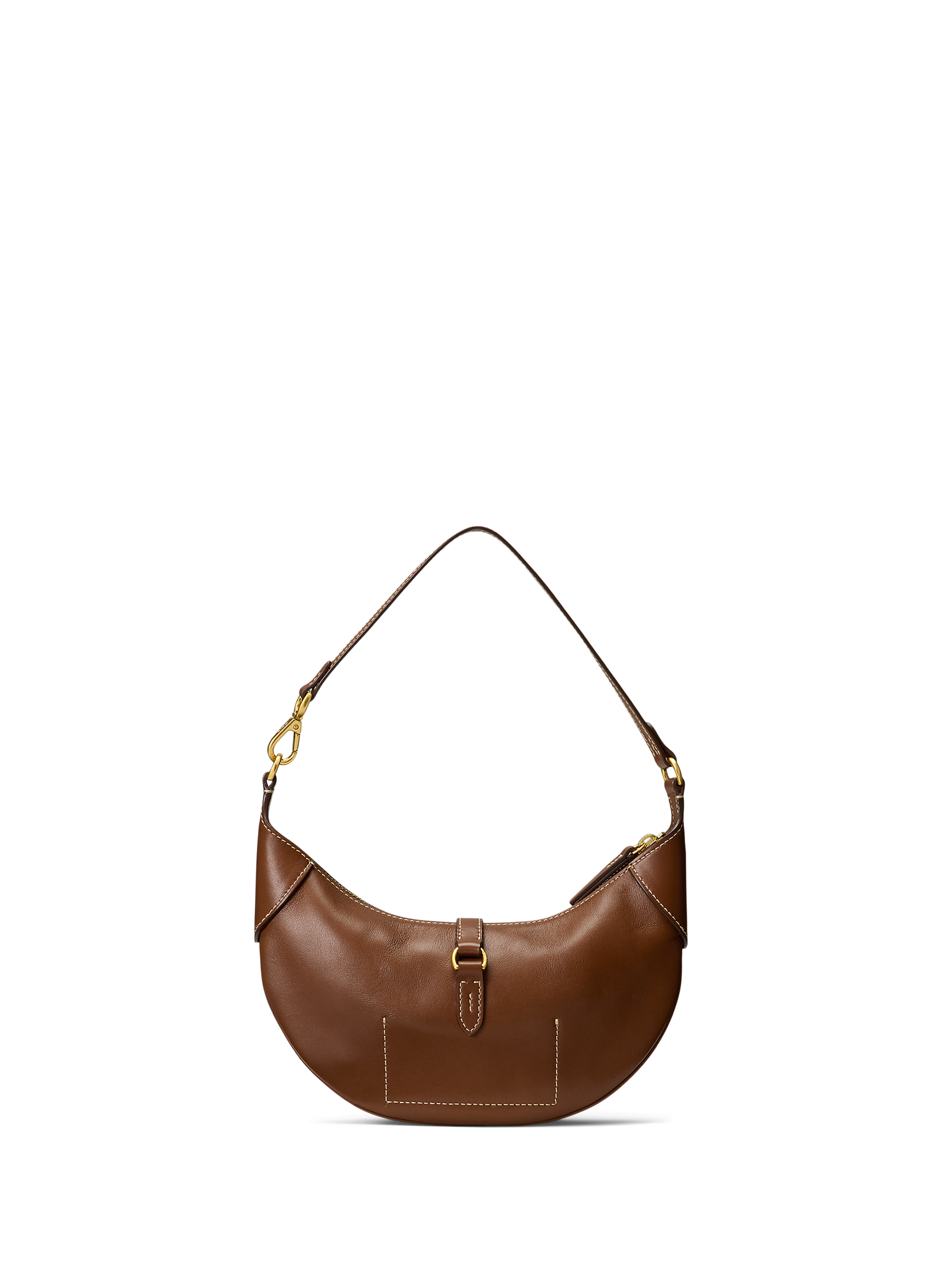 Lederhandtasche POLO RALPH LAUREN Braun