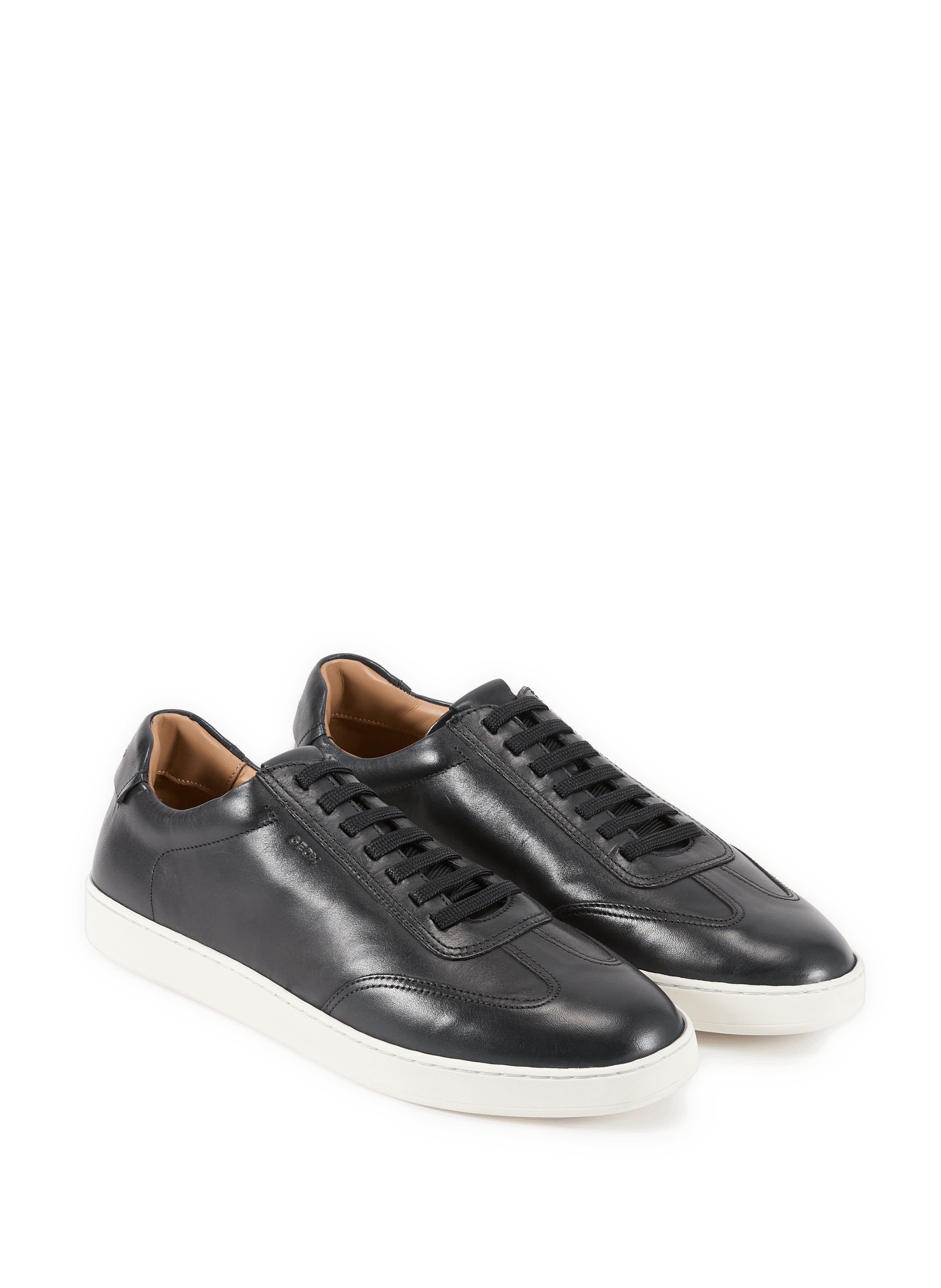 Low-top Regio leather sneakers GEOX Blue