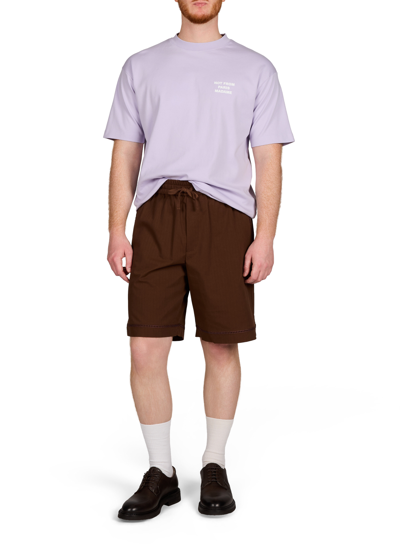 Classic Cotton T-Shirt DROLE DE MONSIEUR Purple