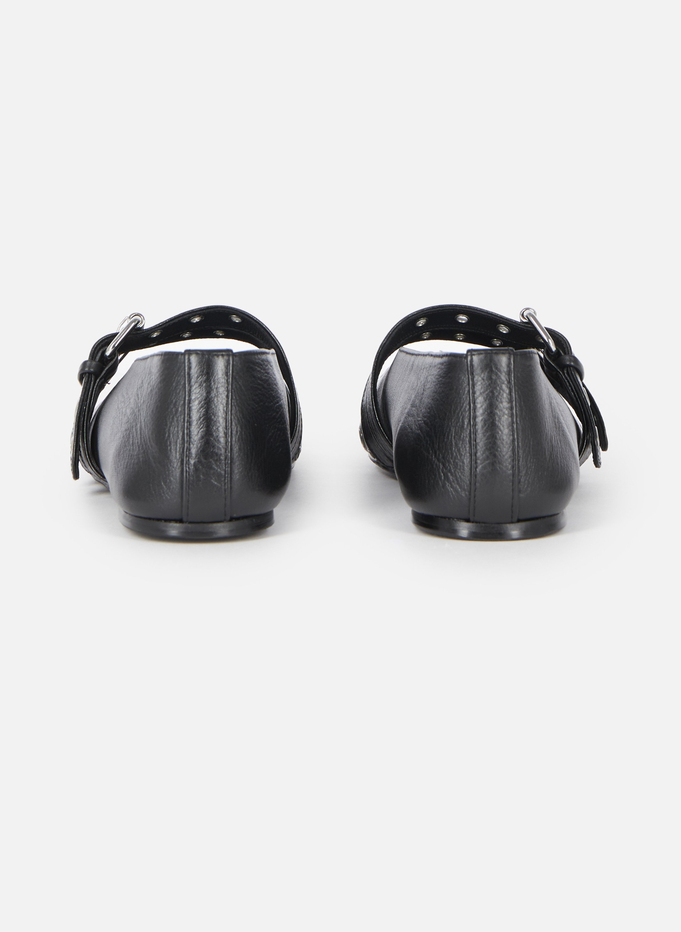 Ballerine avec studs en cuir THE KOOPLES Noir