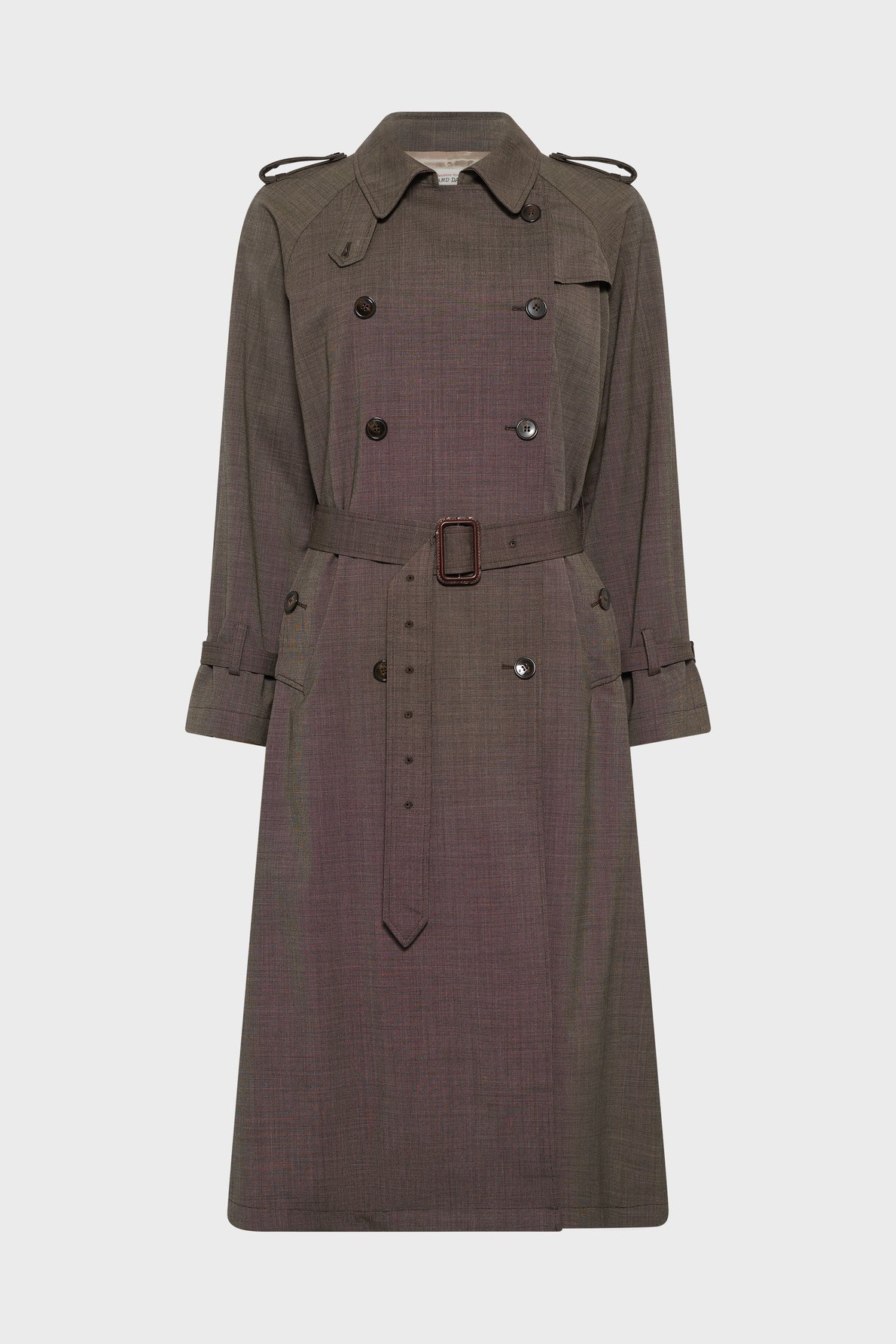 Trench long fil à fil - serge GERARD DAREL Marron