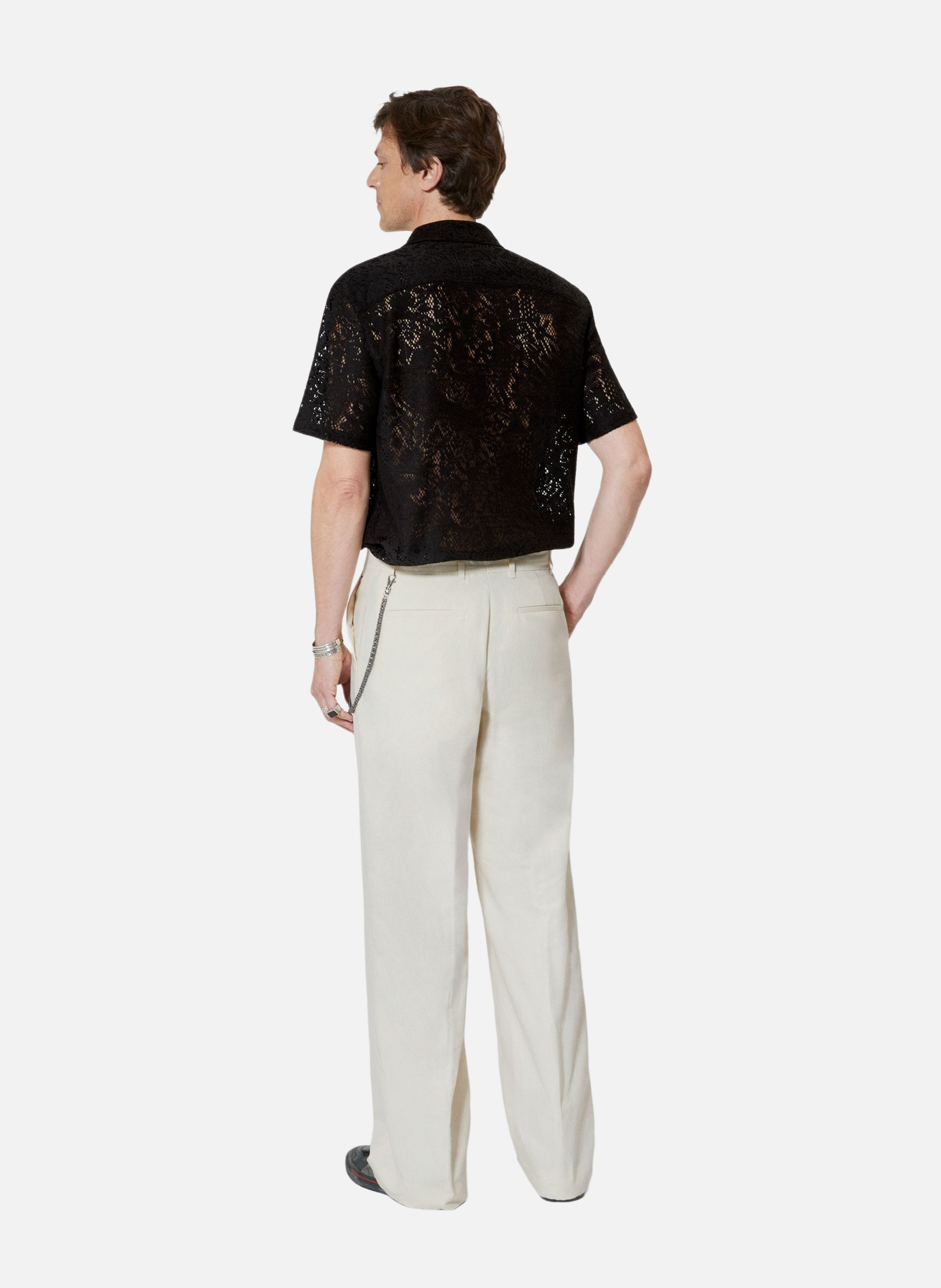 Pantalon large à chaîne THE KOOPLES Beige