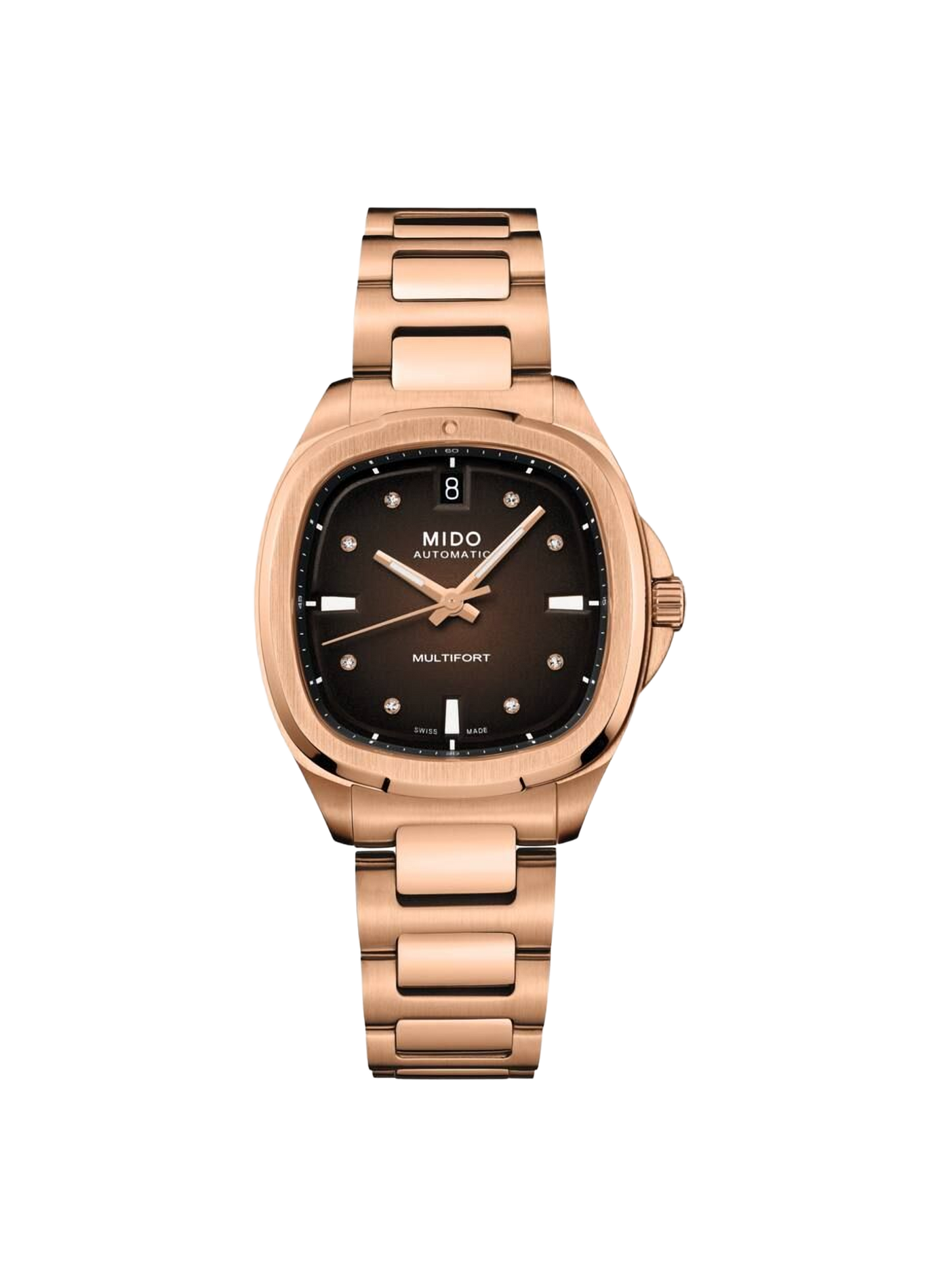 Montre automatique Multifort en acier inoxydable MIDO Marron
