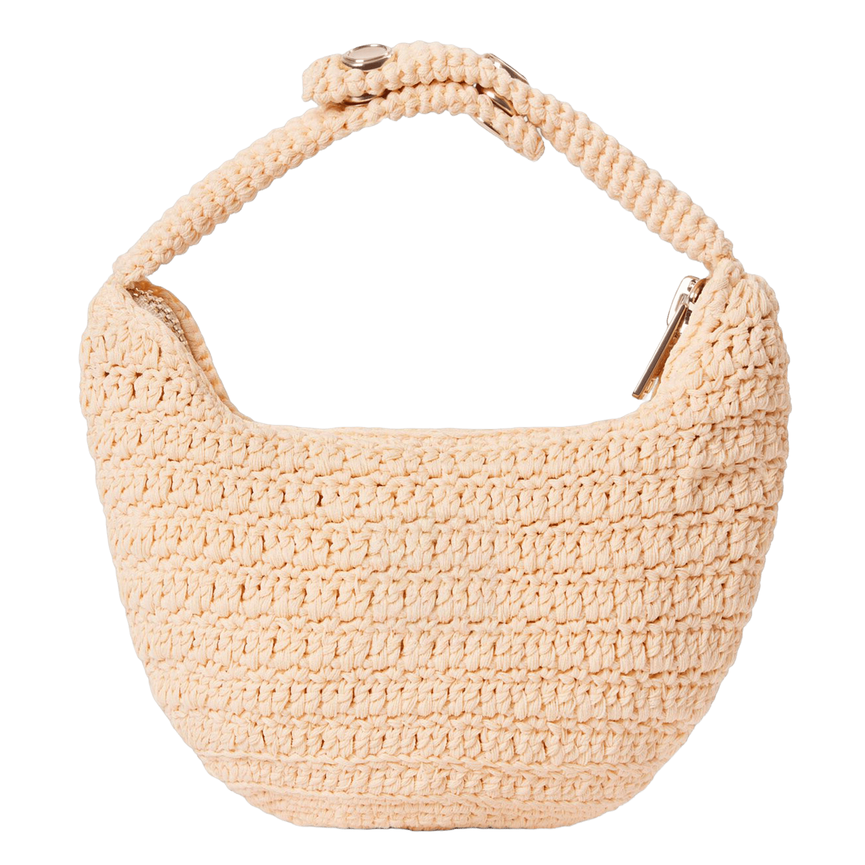 Petite maroquinerie en crochet Beige