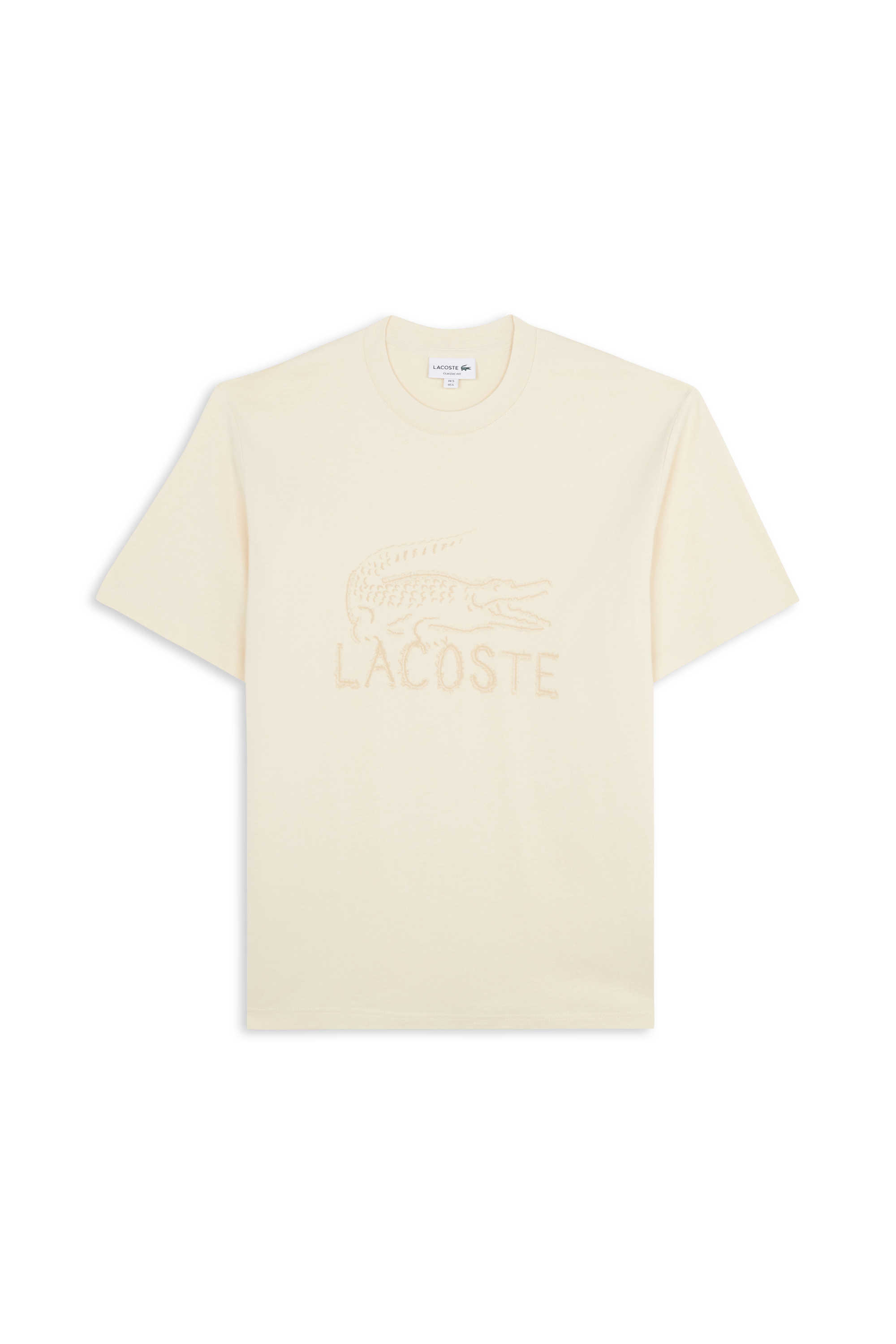 T-shirt tee-shirt LACOSTE Beige