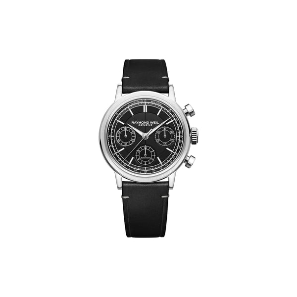 Montre automatique Millesime Chronographe Tri-Compax en cuir Montre automatique Millesime Chronographe Tri-Compax en cuir