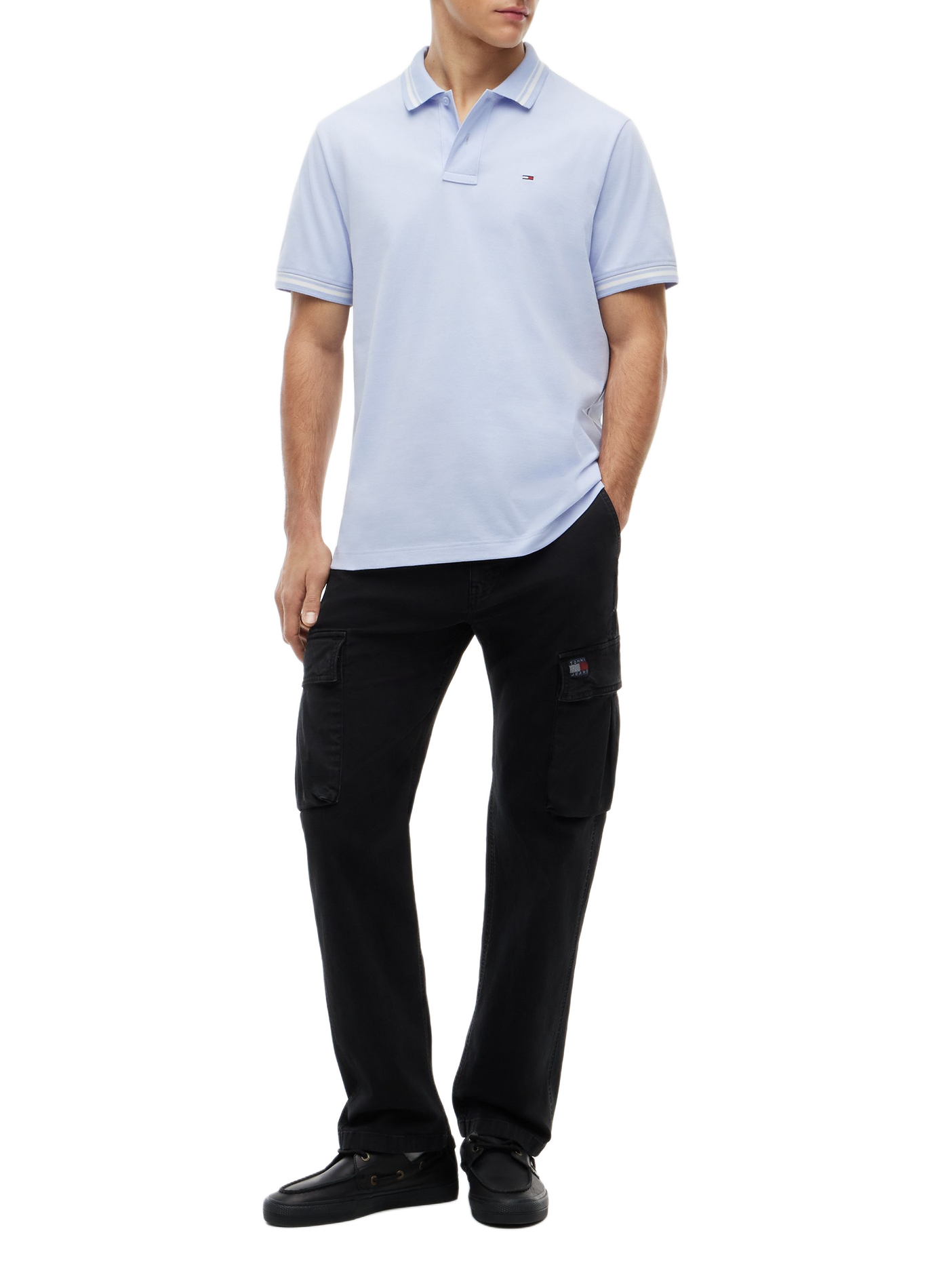 Polo droit manches courtes en coton TOMMY HILFIGER Multicolore