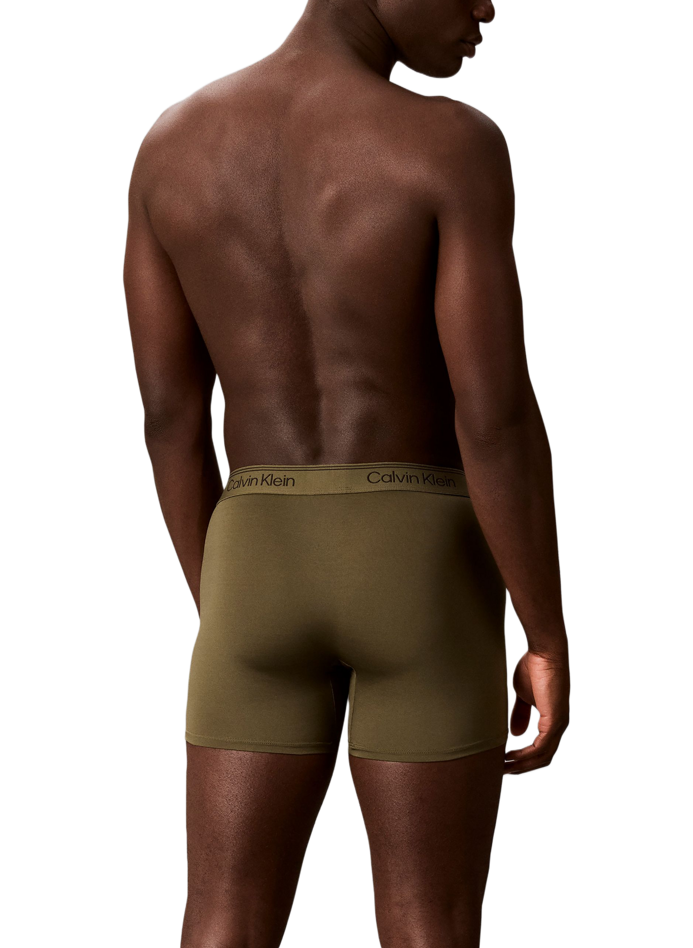 Pack mit 3 langen Boxershorts aus Stretch-Mikrofaser CALVIN KLEIN Mehrfarbig