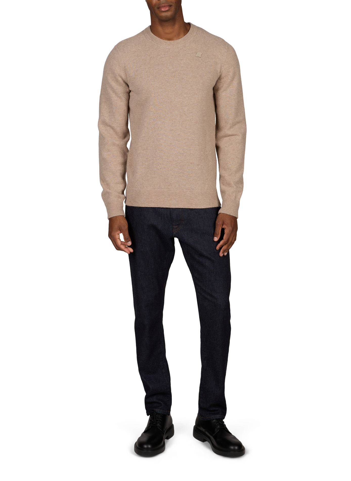 Round-neck wool jumper K-WAY Beige