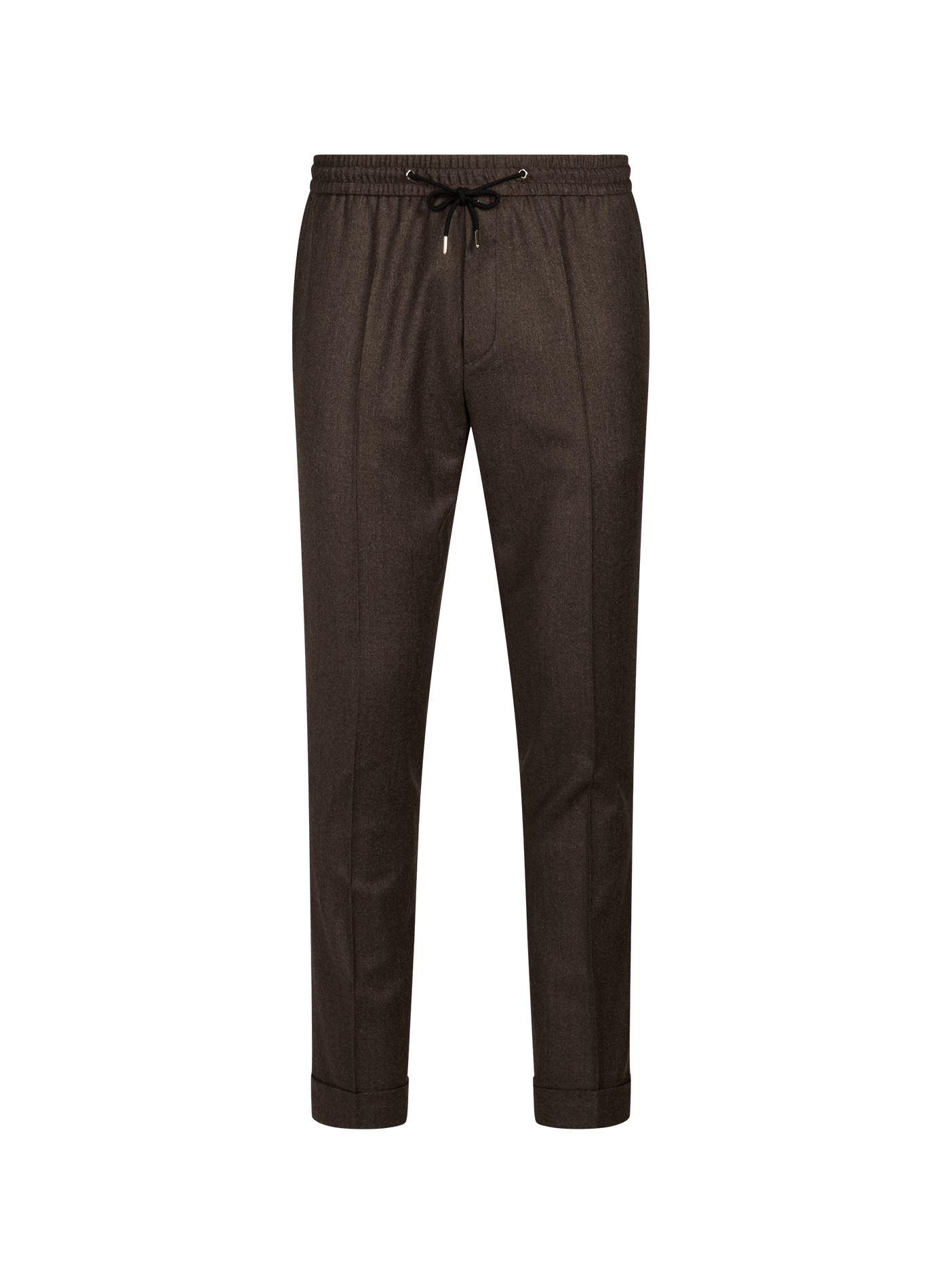 Tailored straight pants in wool and cashmere PAUL SMITH Brown
