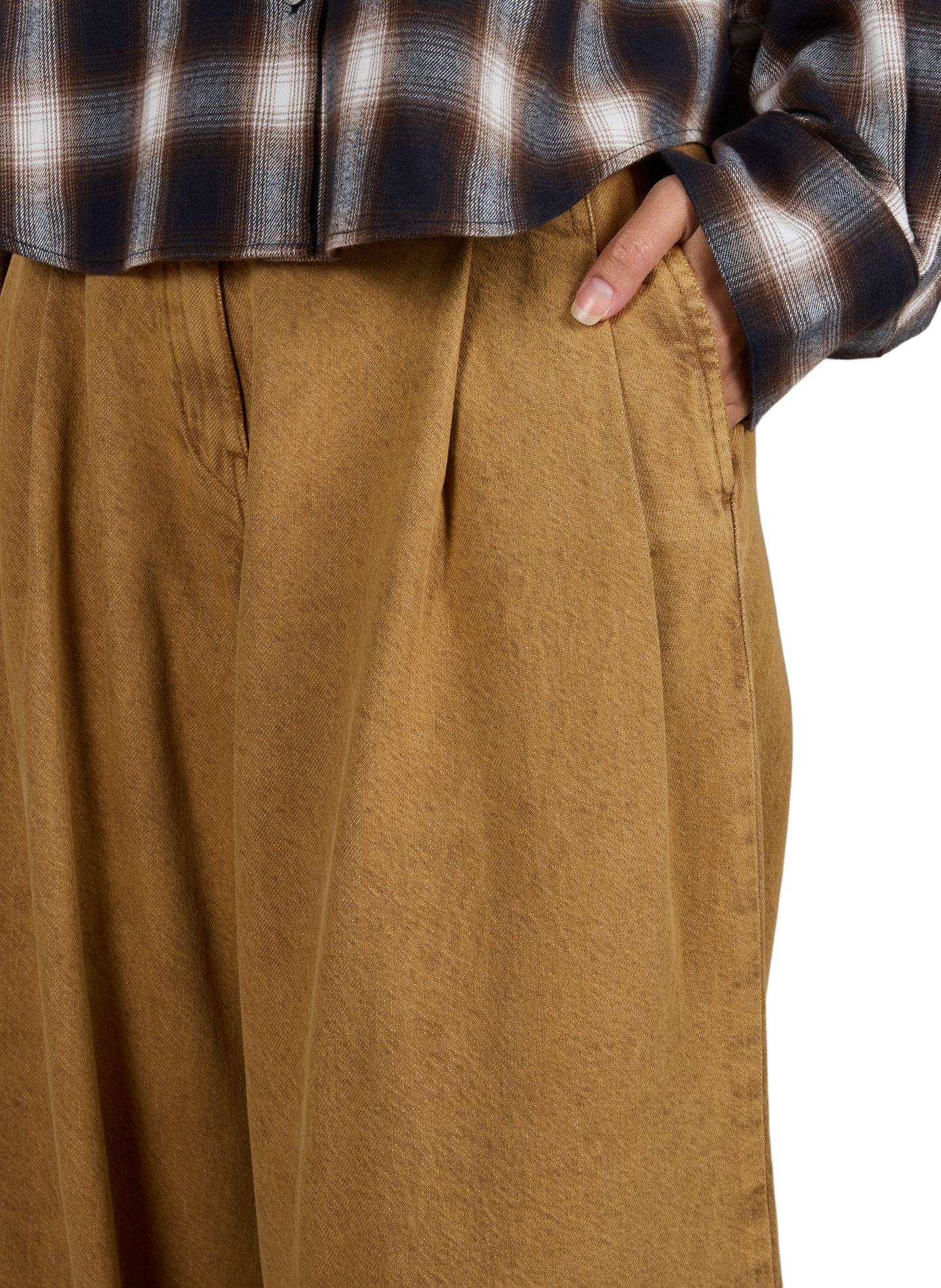 Weite Baumwolljeans BELLEROSE Braun