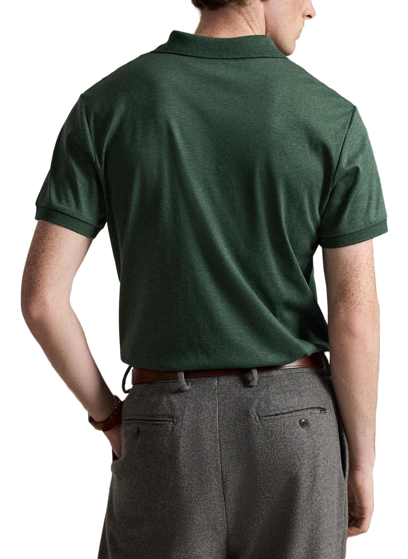 Polo droit en piqué de coton | Vert POLO RALPH LAUREN Homme