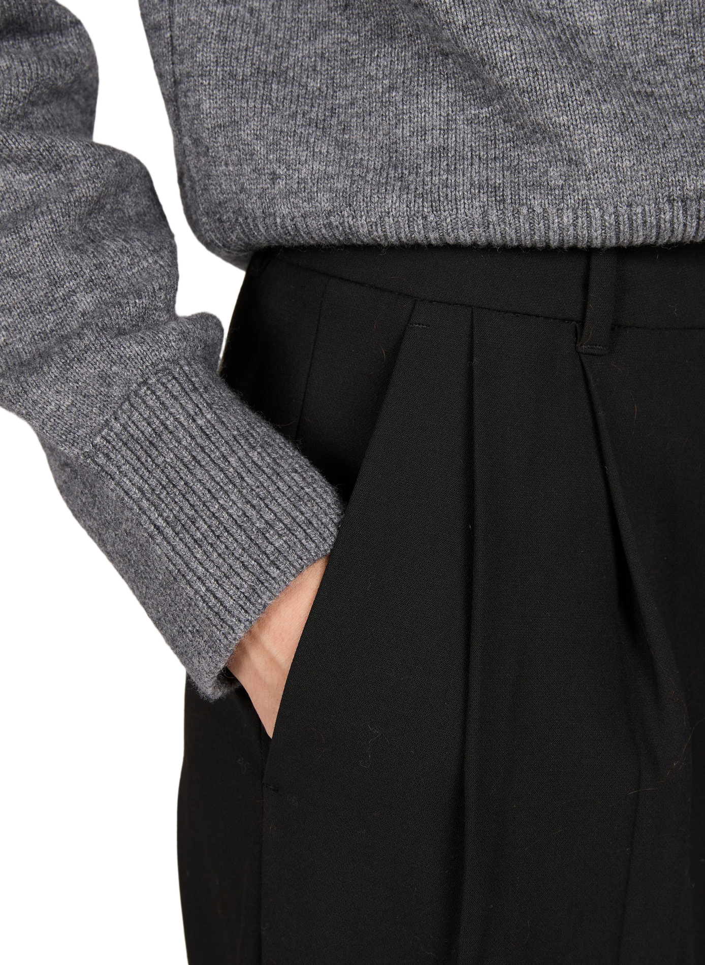 Pantalon ample à pinces DUNST Noir
