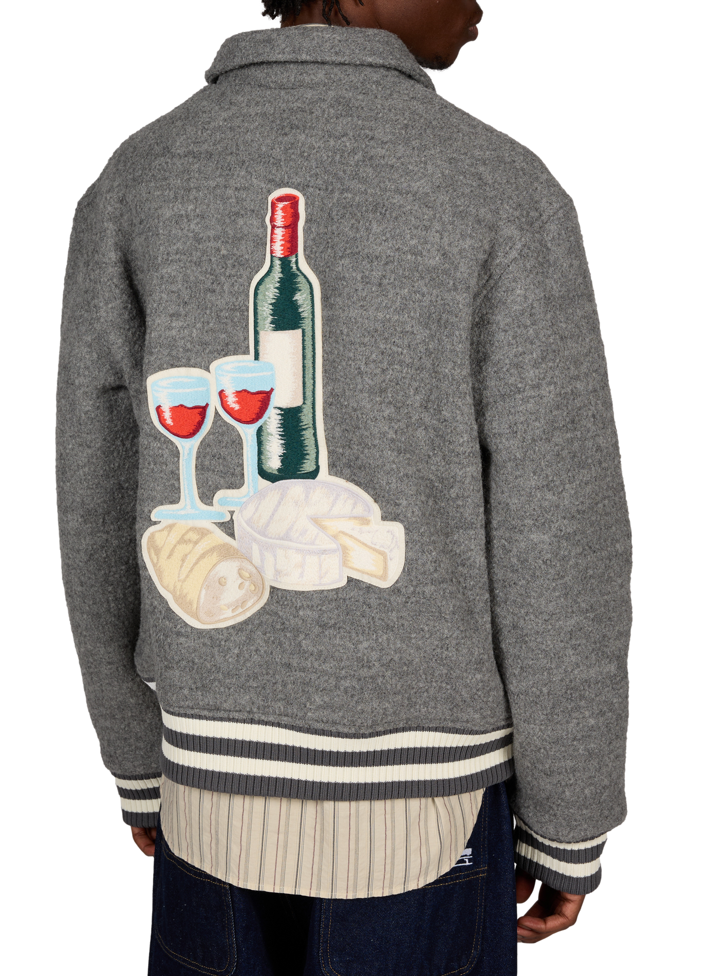 Nicot Art de Vivre Jacke aus Wolle MAISON LABICHE Grau