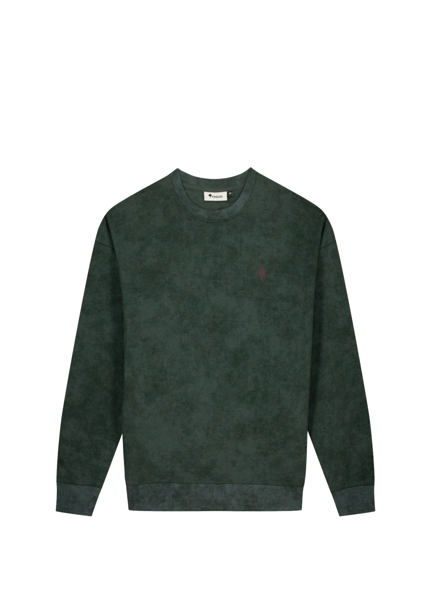 Straight cotton-blend sweatshirt FAGUO Green