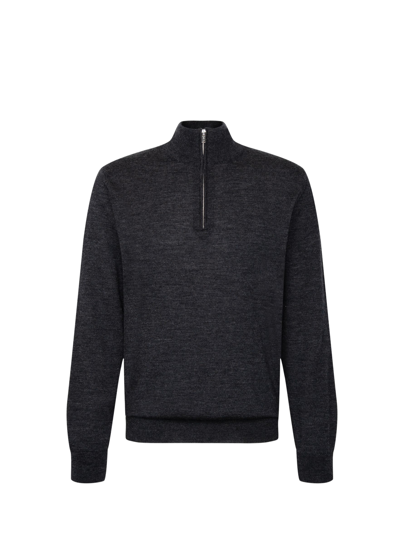 Gerader Wollpullover mit Stehkragen SEIDENSTICKER Grau