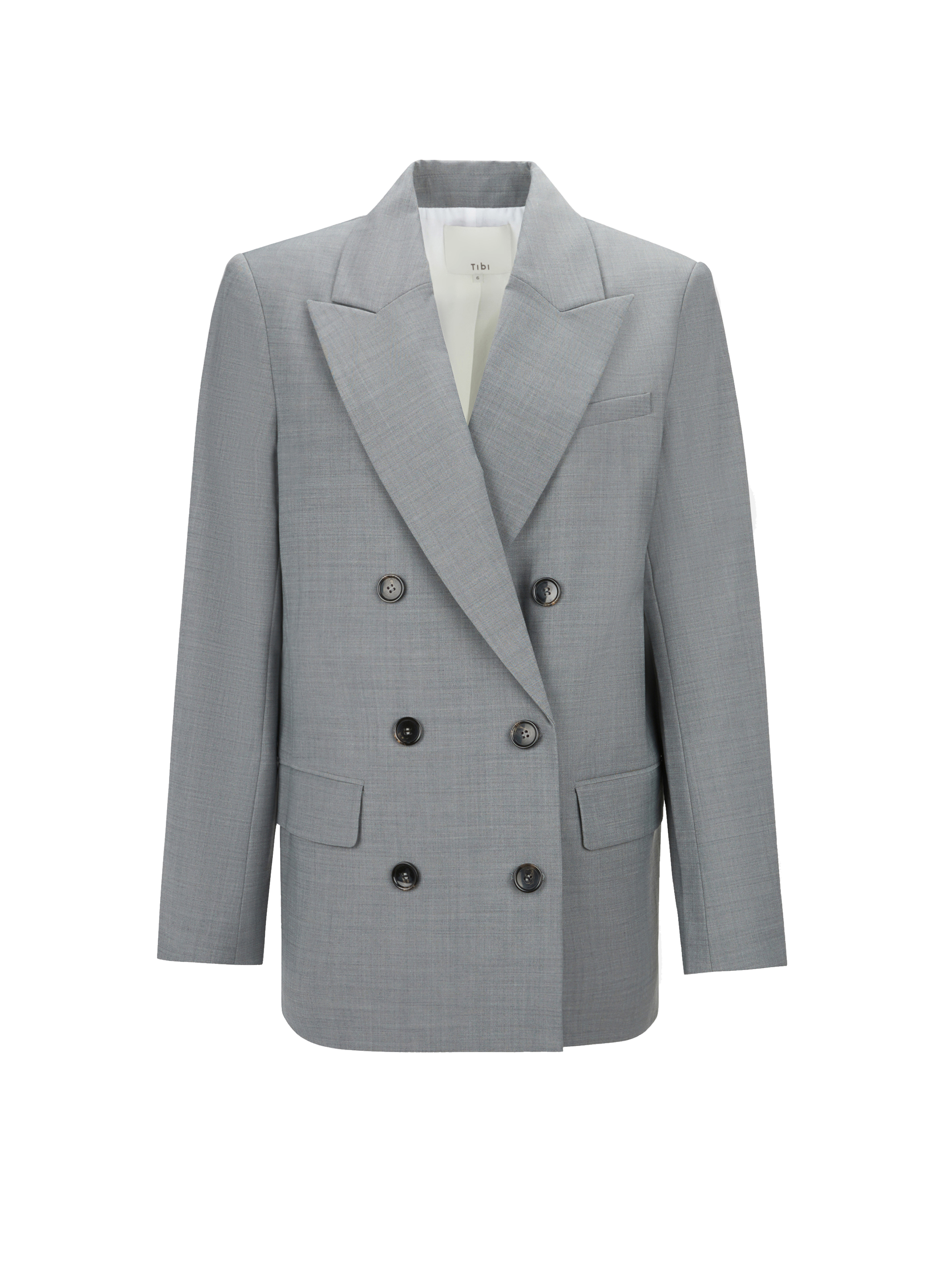 TIBI Blazer with cut-out back Grey