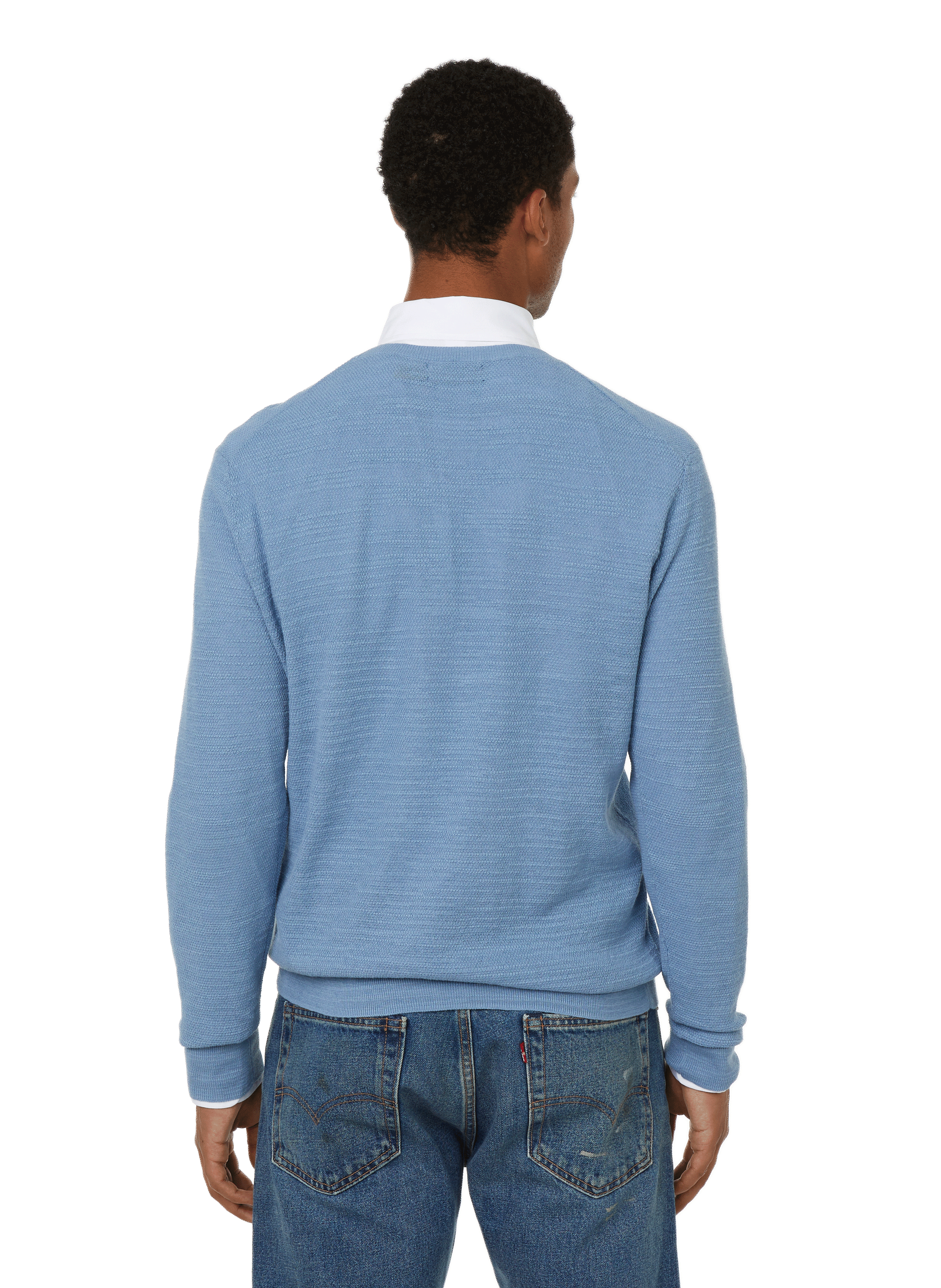Fine cotton and linen jumper POLO RALPH LAUREN Blue