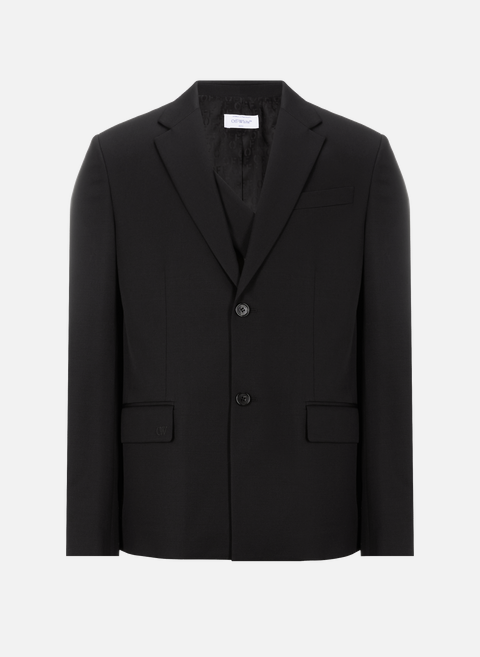 Wool jacket BlackOFF-WHITE 