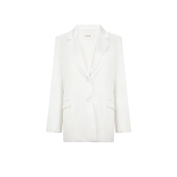 Saison 1865 Satin Jacket In Beige