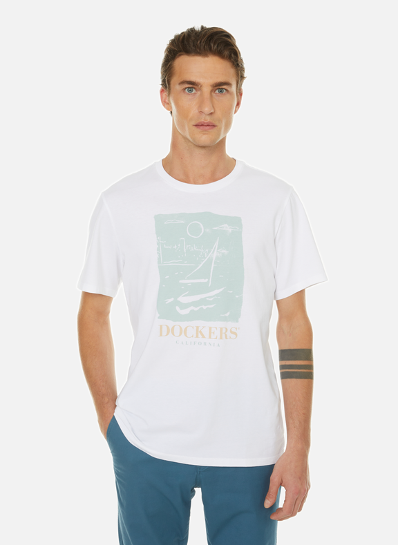 DOCKERS T-shirt en coton Blanc