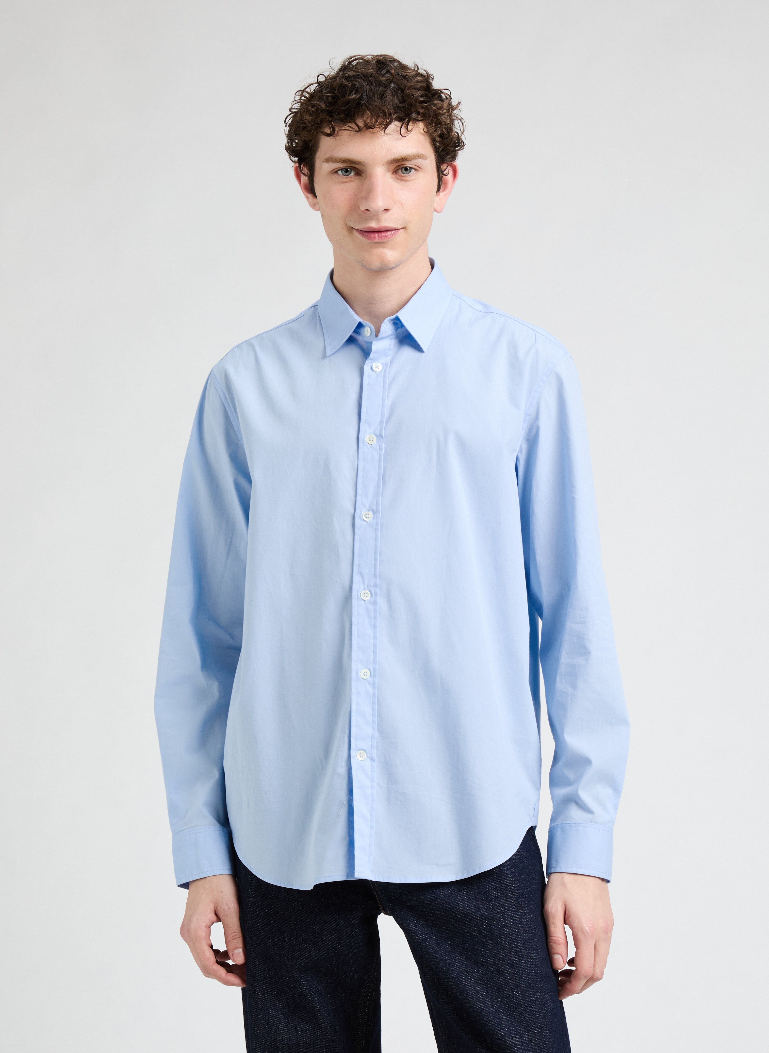 SAISON 1865  Cotton shirt Blue