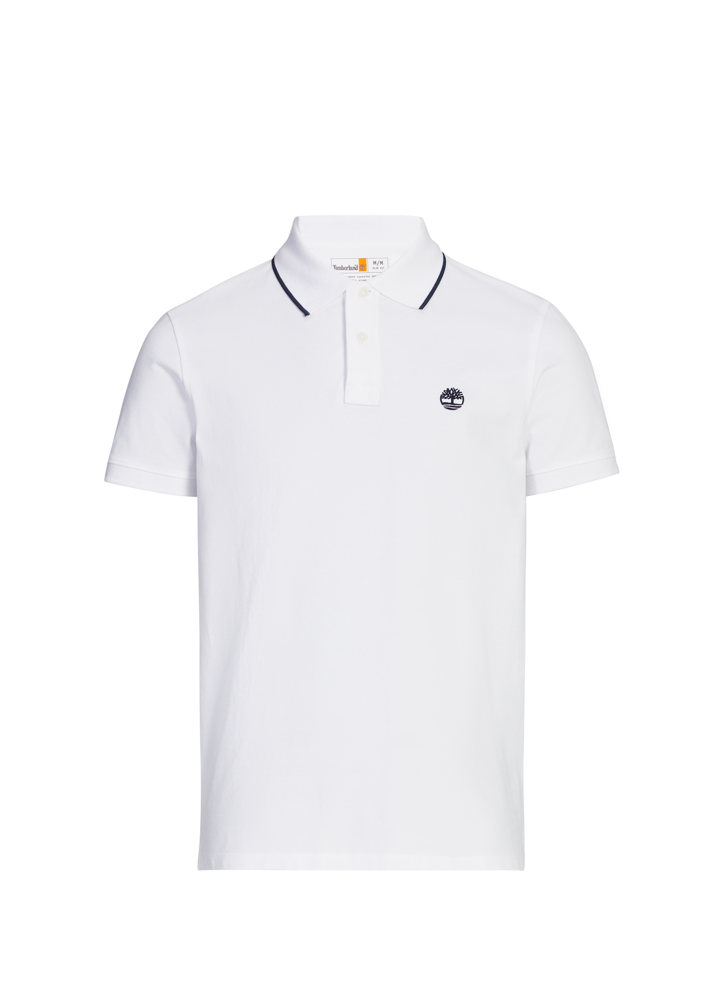 Polo manches courtes en coton TIMBERLAND Blanc