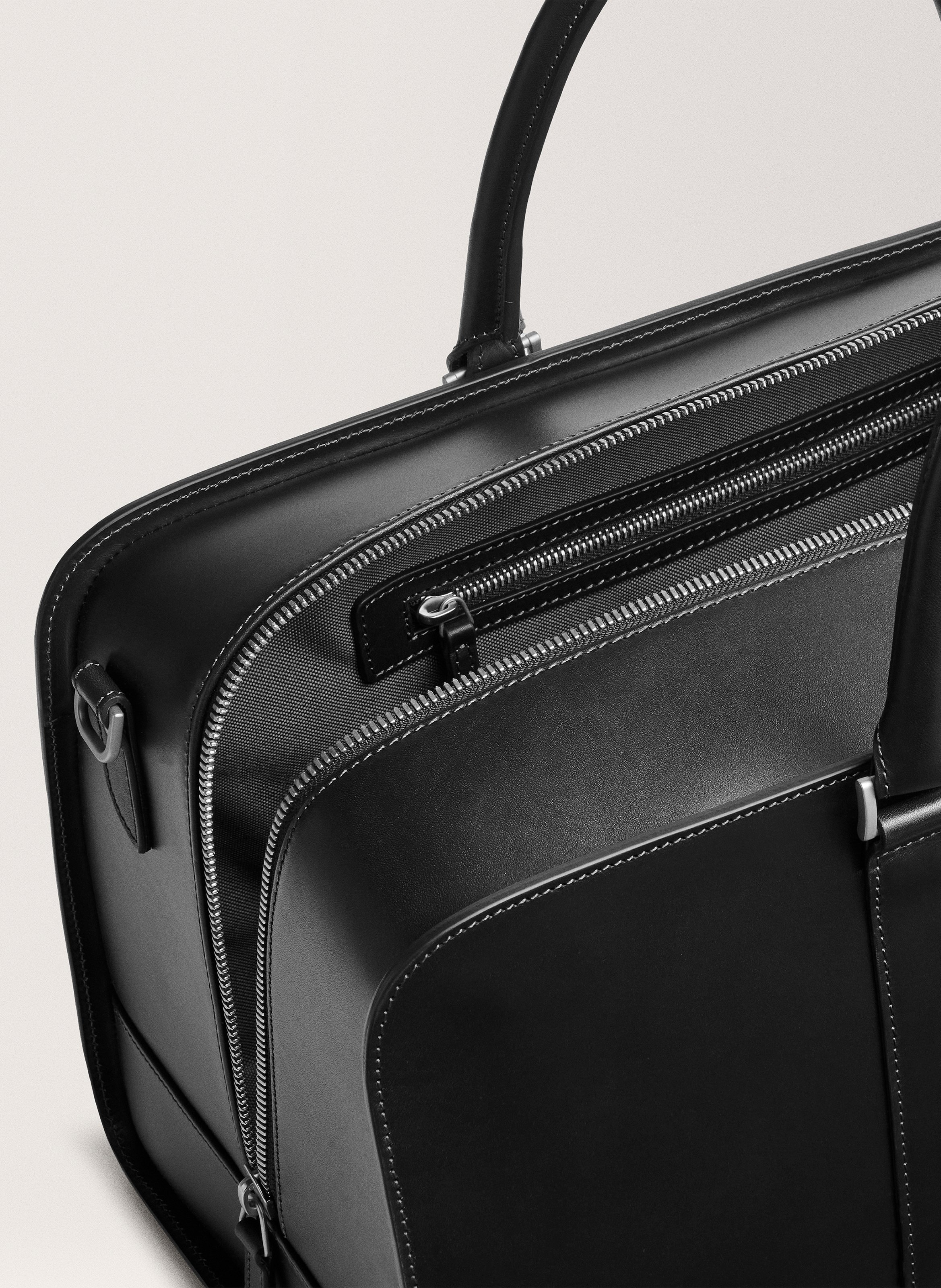 Sac de voyage 'palissy weekend' en cuir vachetta CARL FRIEDRIK Noir