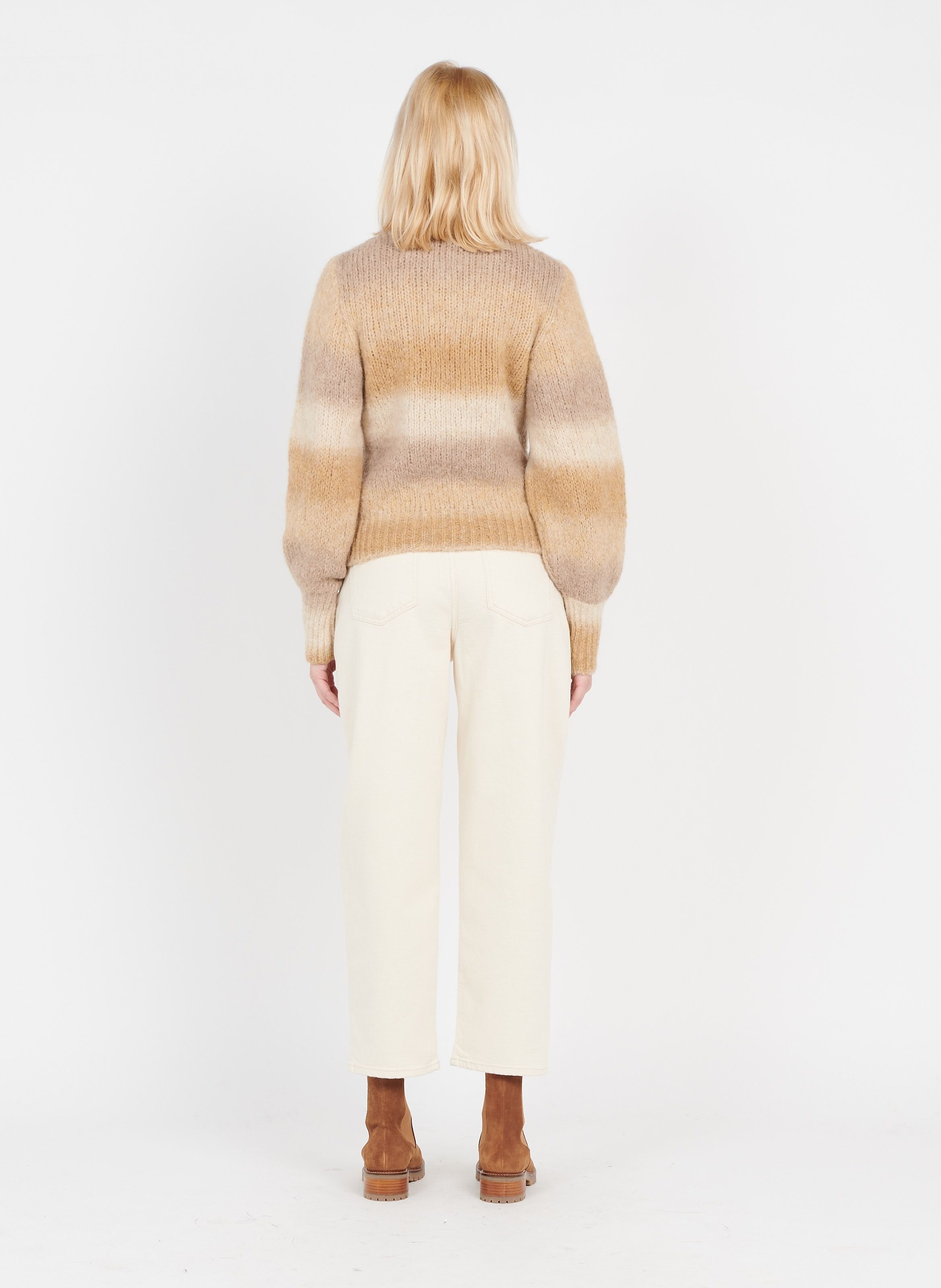 Jean en coton coupe mom peter SESSUN Beige