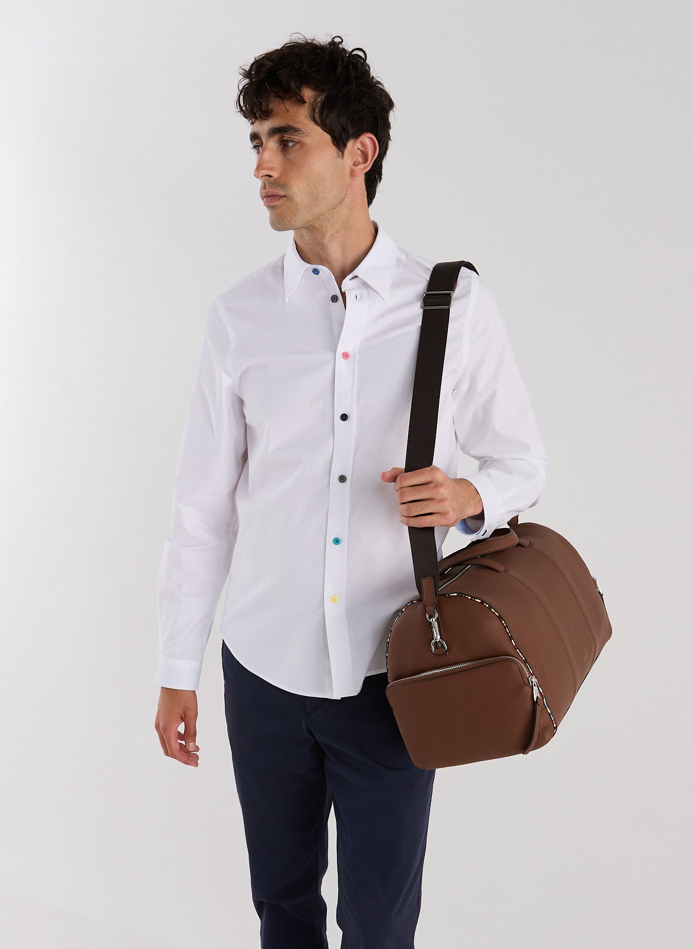 Leather travel bag PAUL SMITH Beige