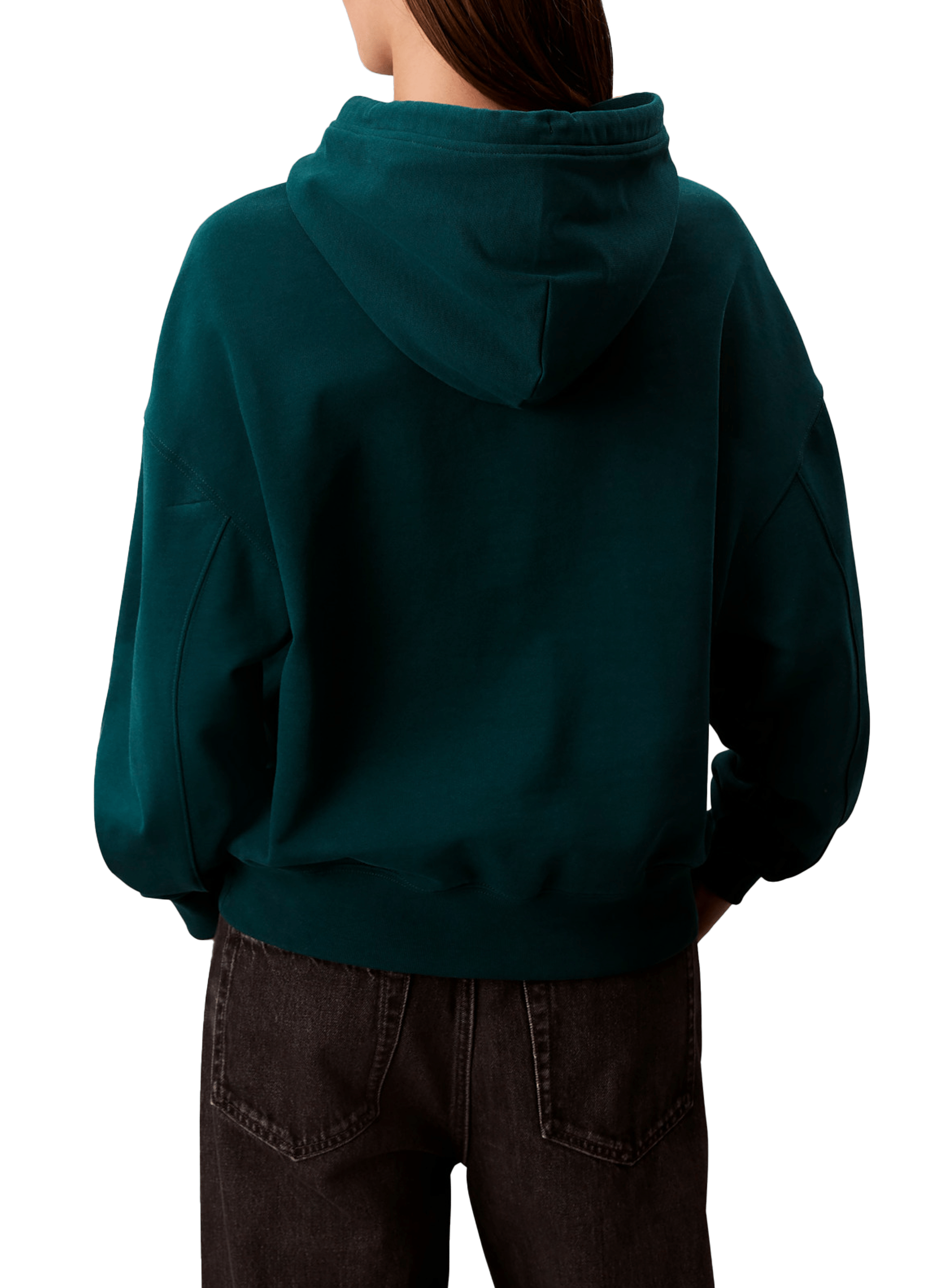 Hoodie en coton mélangé CALVIN KLEIN Bleu