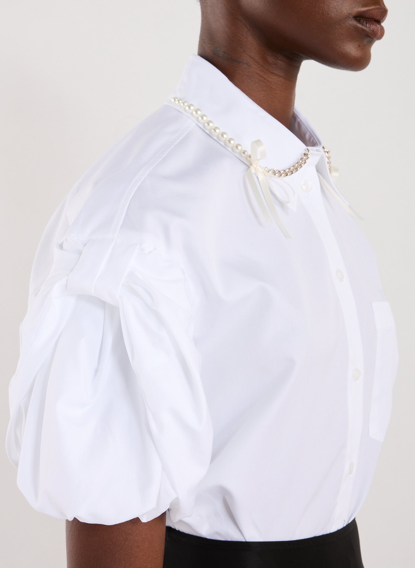 Cotton pearl shirts SIMONE ROCHA White