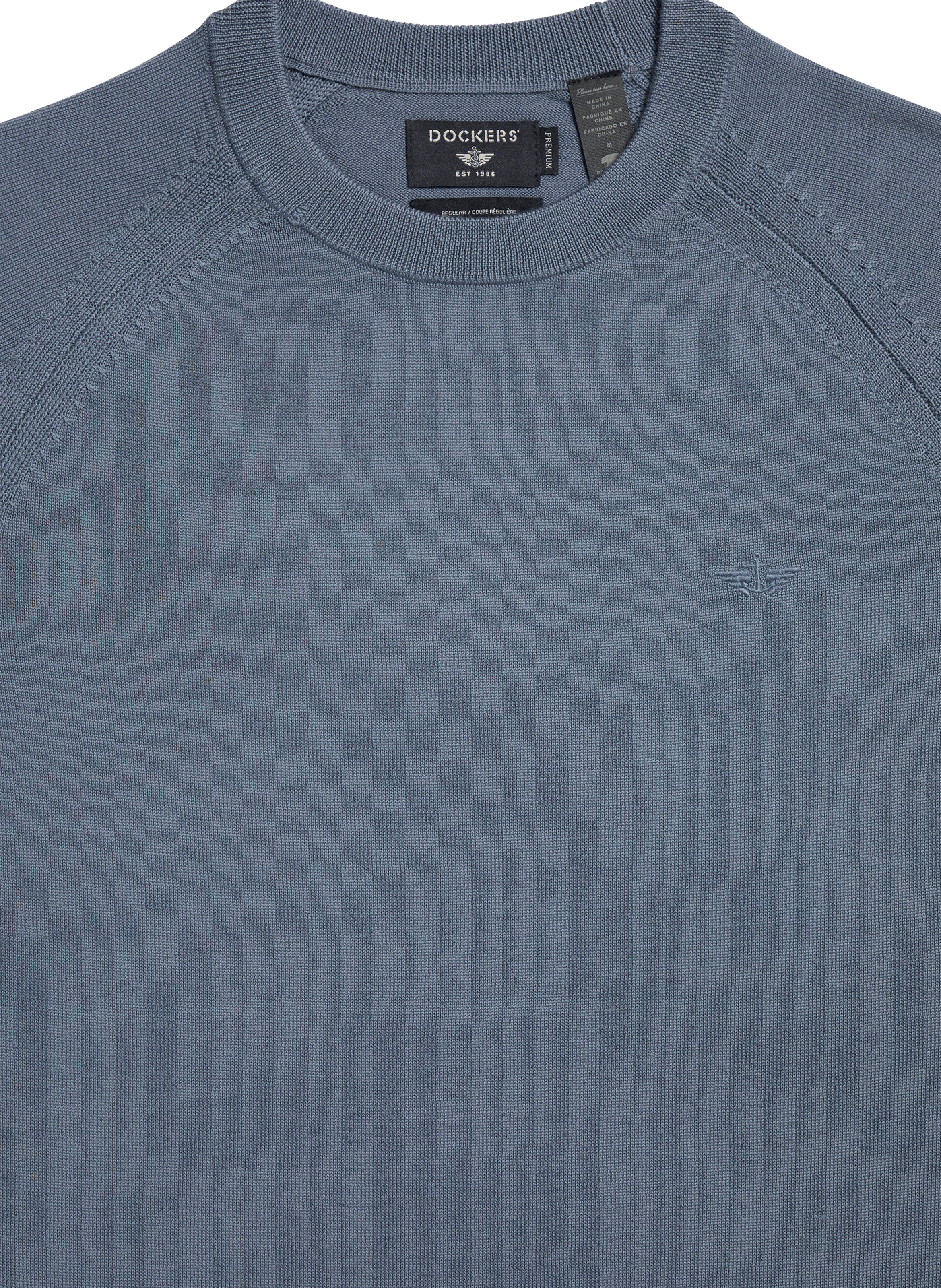 Straight cotton knit jumper DOCKERS Blue