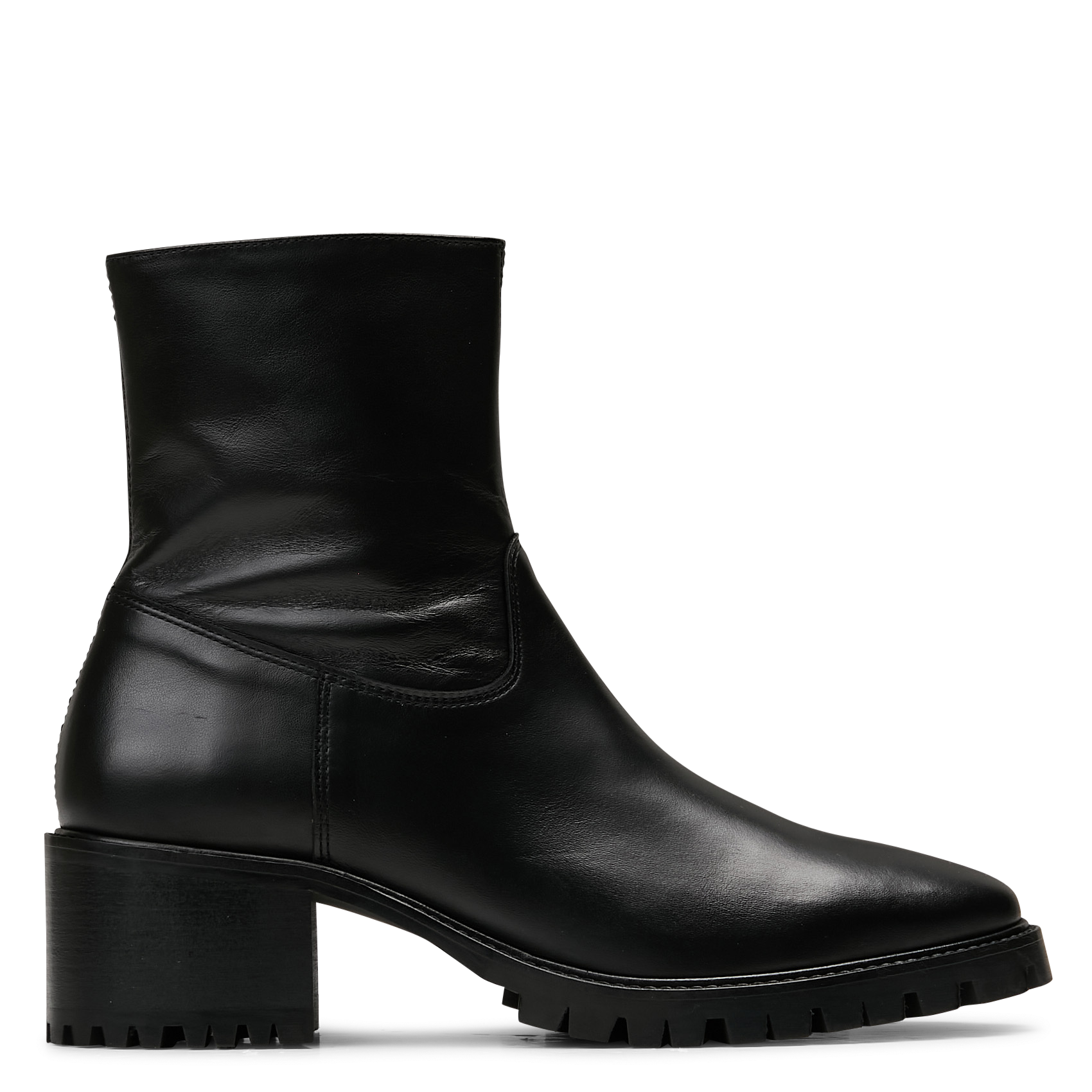 Bottines en cuir velours n°79 RIVECOUR Noir