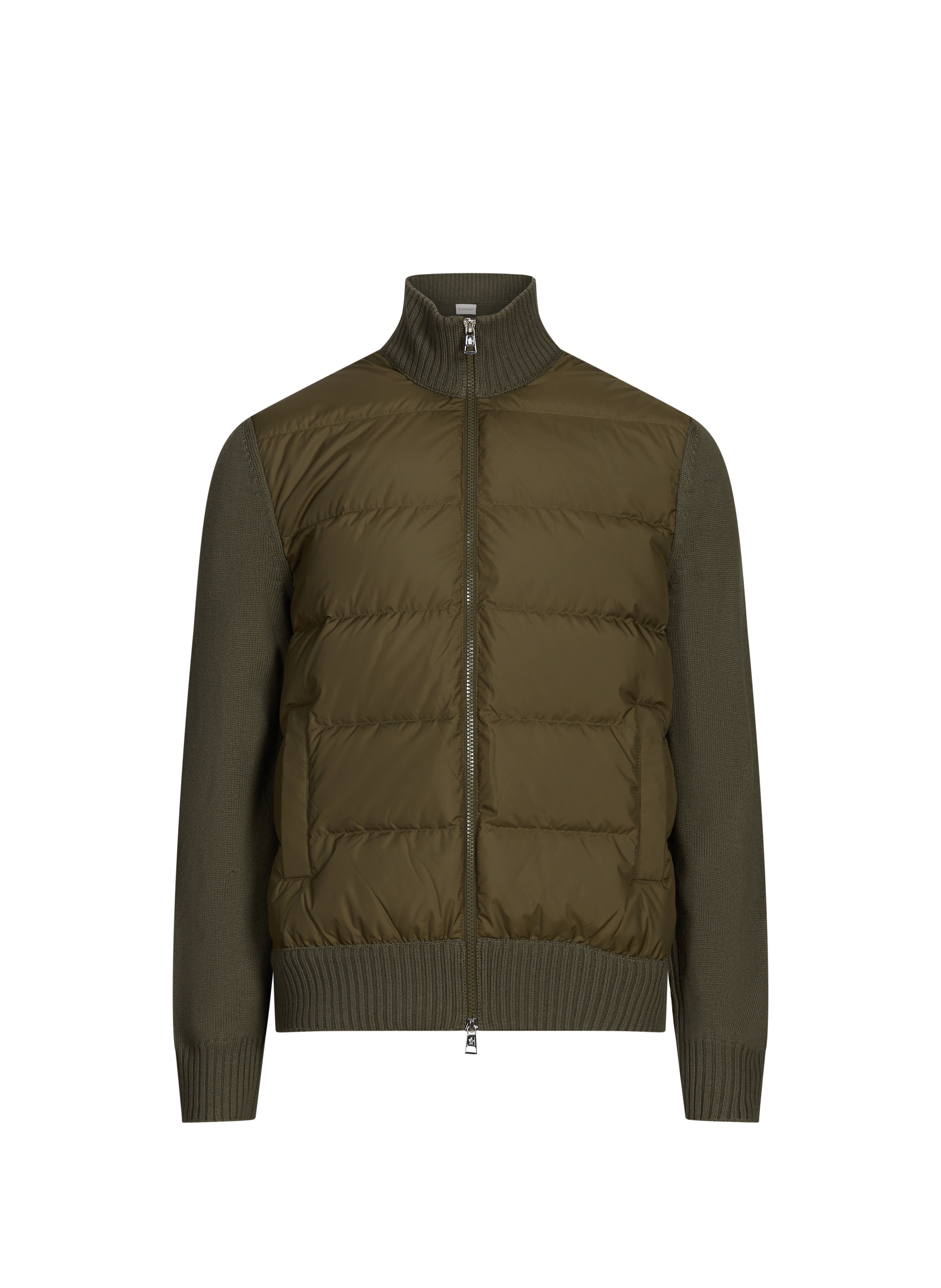 MONCLER Cardigan à col montant Green
