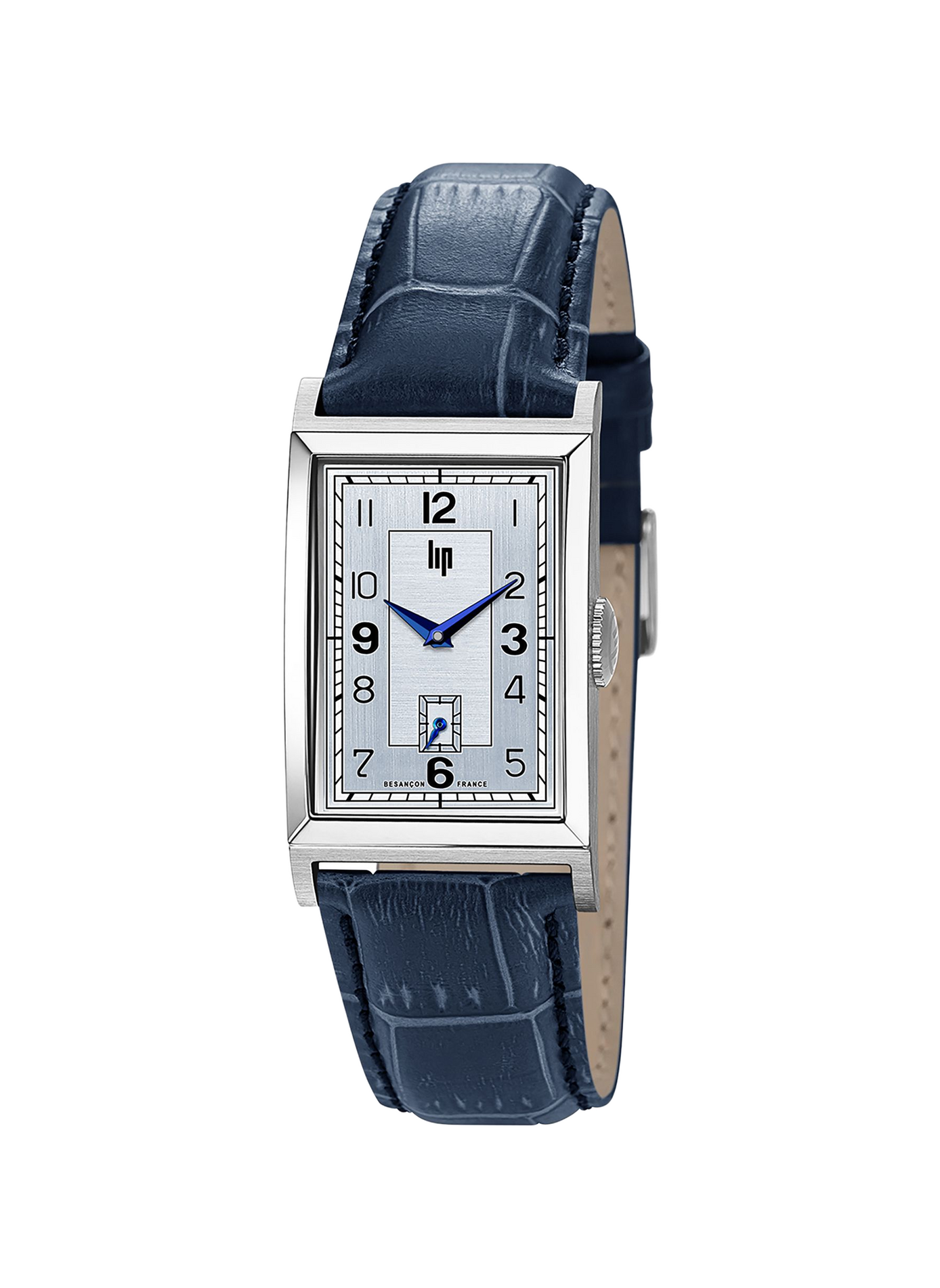 Montre à quartz en cuir LIP Argent