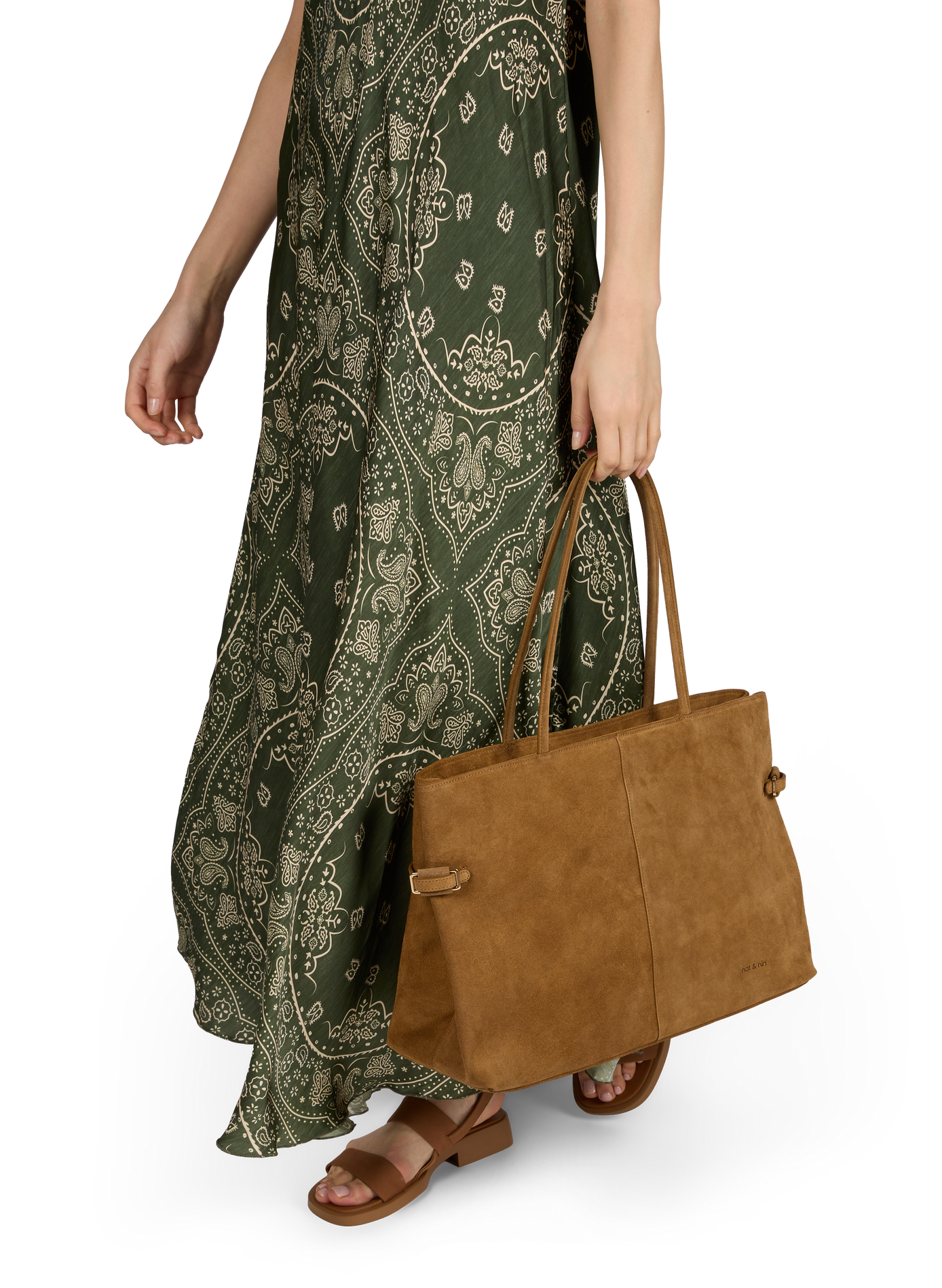 PABLO leather shoulder bag NAT & NIN Brown