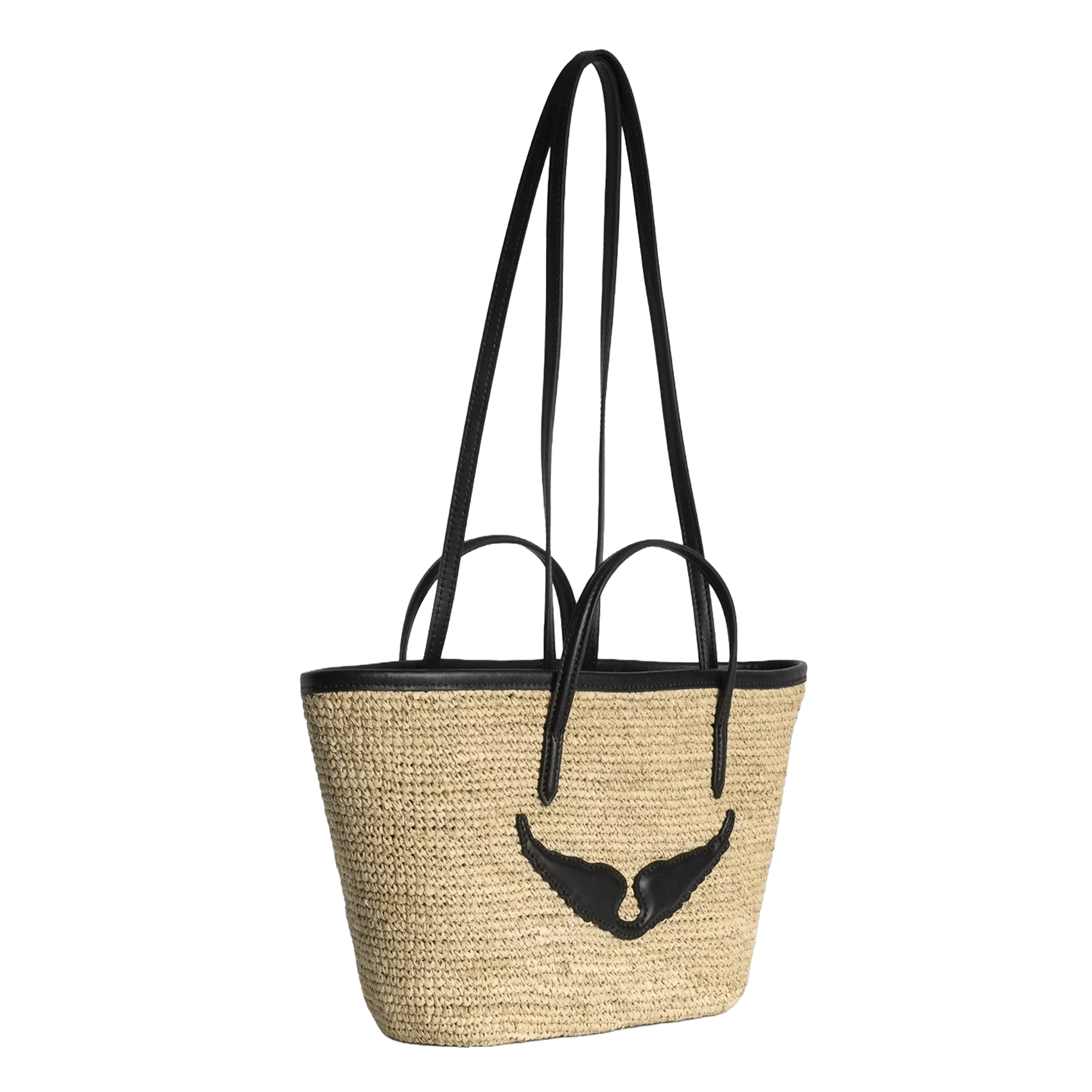 Sac en paille le ZADIG&VOLTAIRE Noir