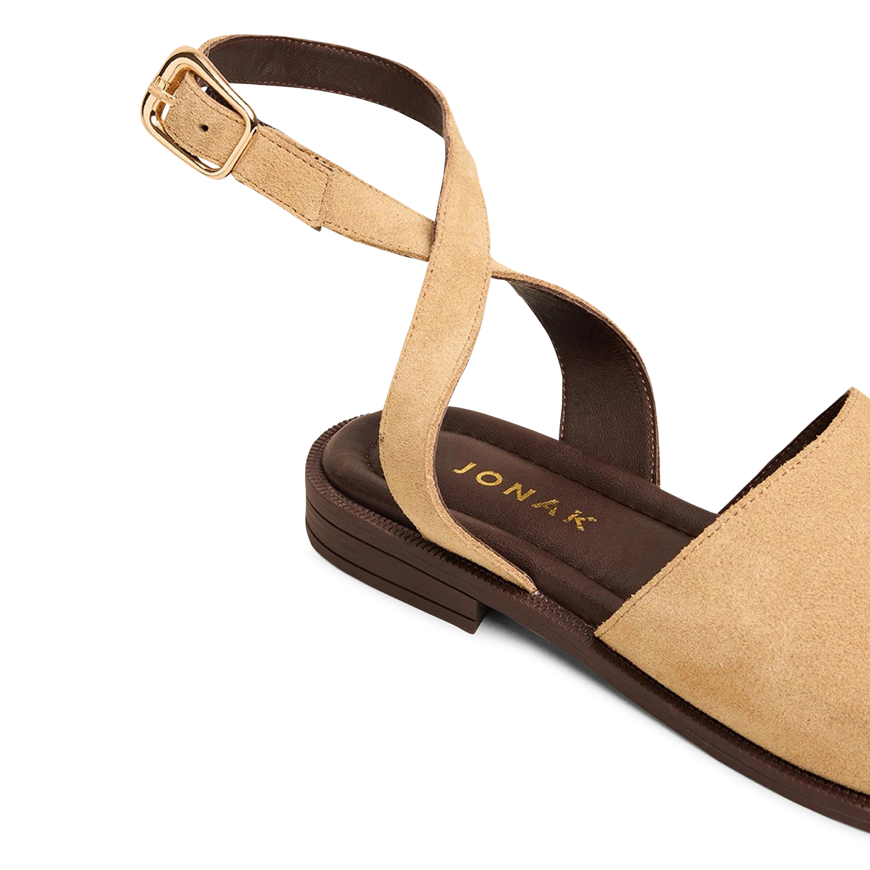 Sandales à boucles ajustables en cuir johana JONAK Beige