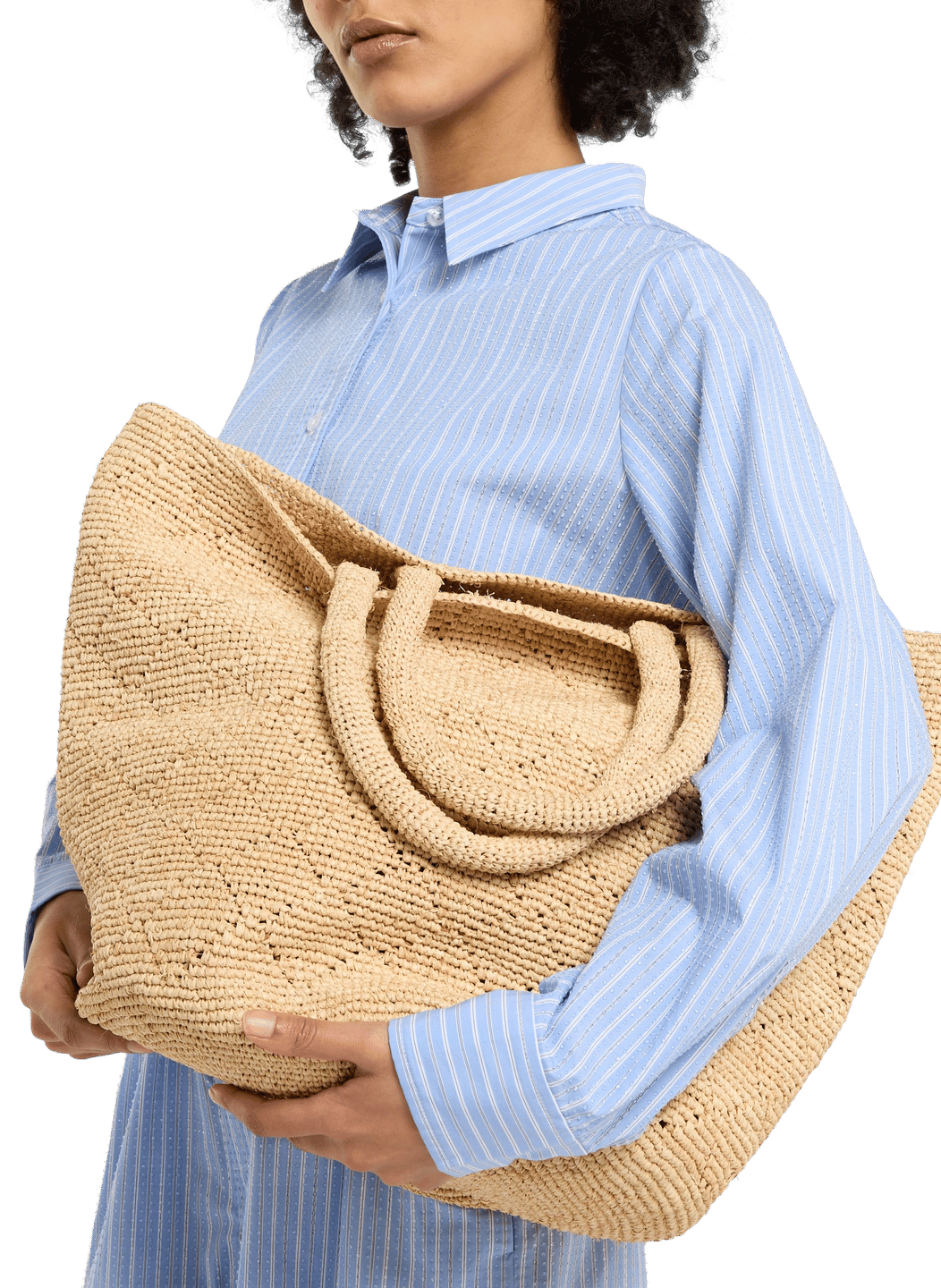 Hamio raffia basket handbag SAISON 1865 Beige