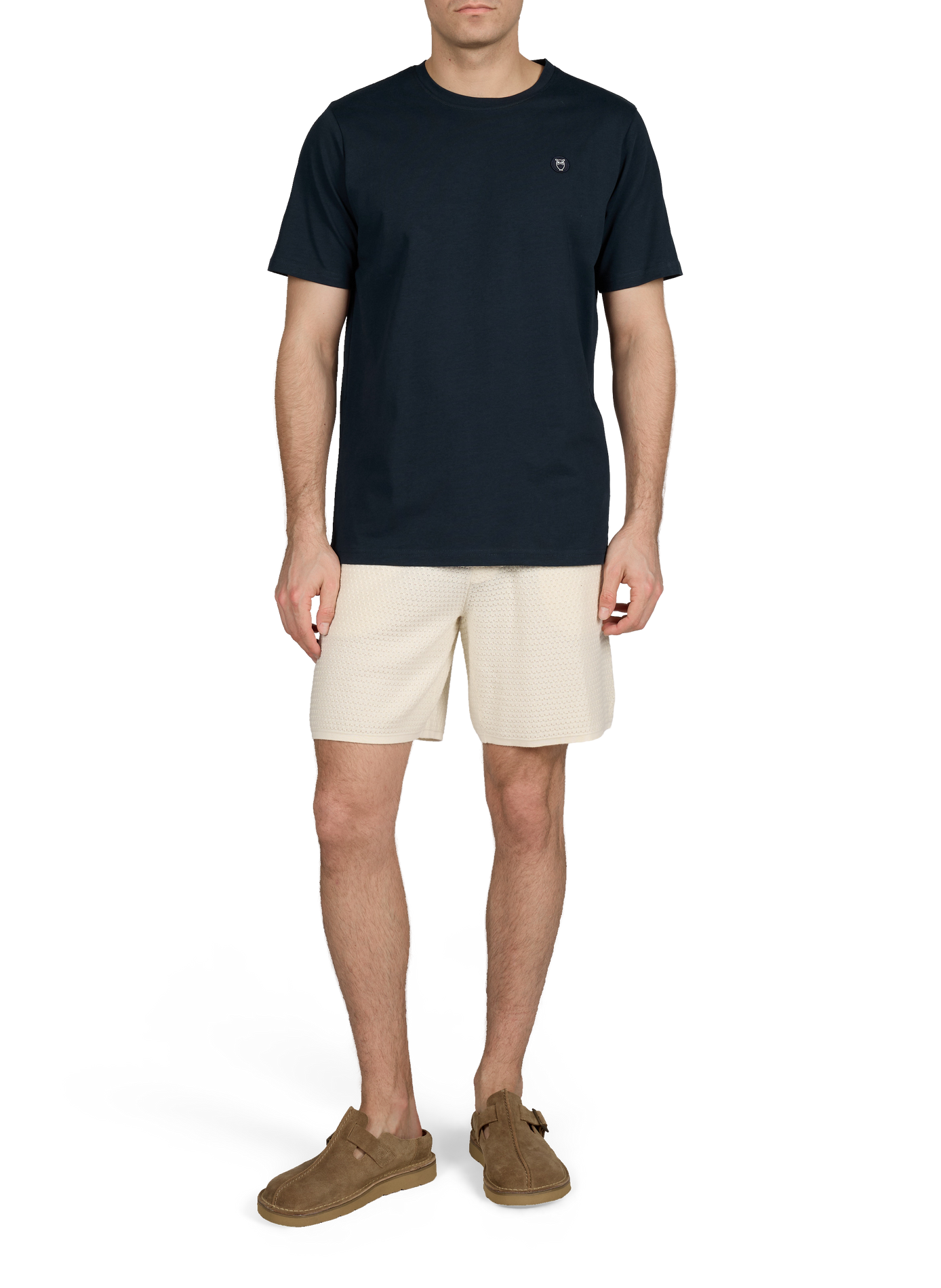 Short tricot en coton KNOWLEDGE COTTON Beige