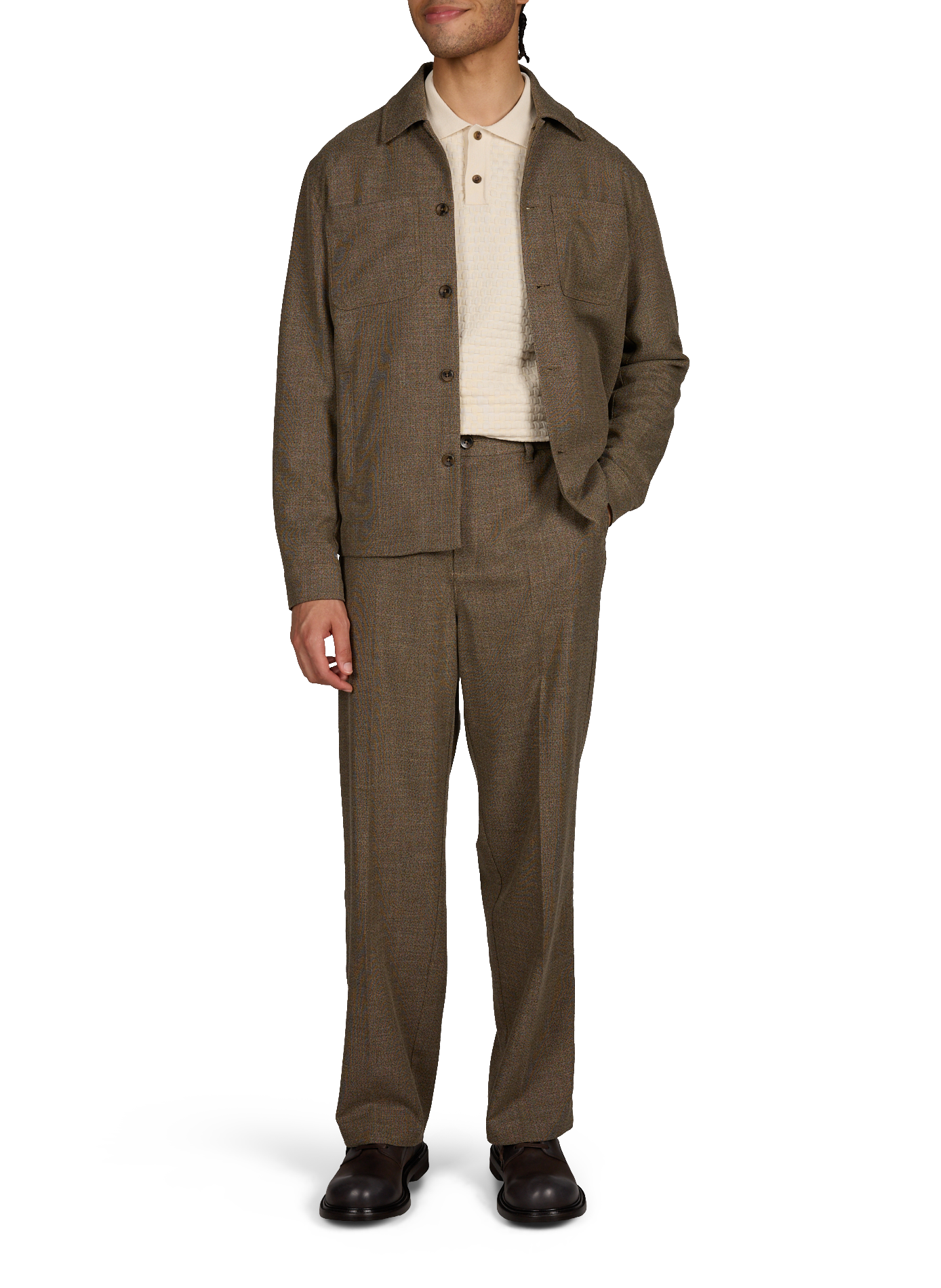 Veste légère droite  LES DEUX Marron